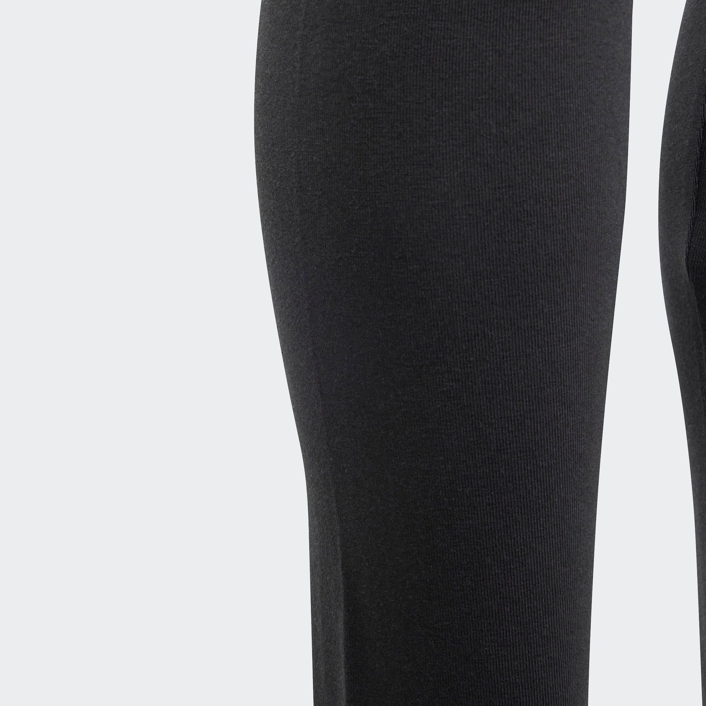 adidas Sportswear White TIGHT Leggings Black (1-tlg) / BIG COTTON ESSENTIALS LOGO