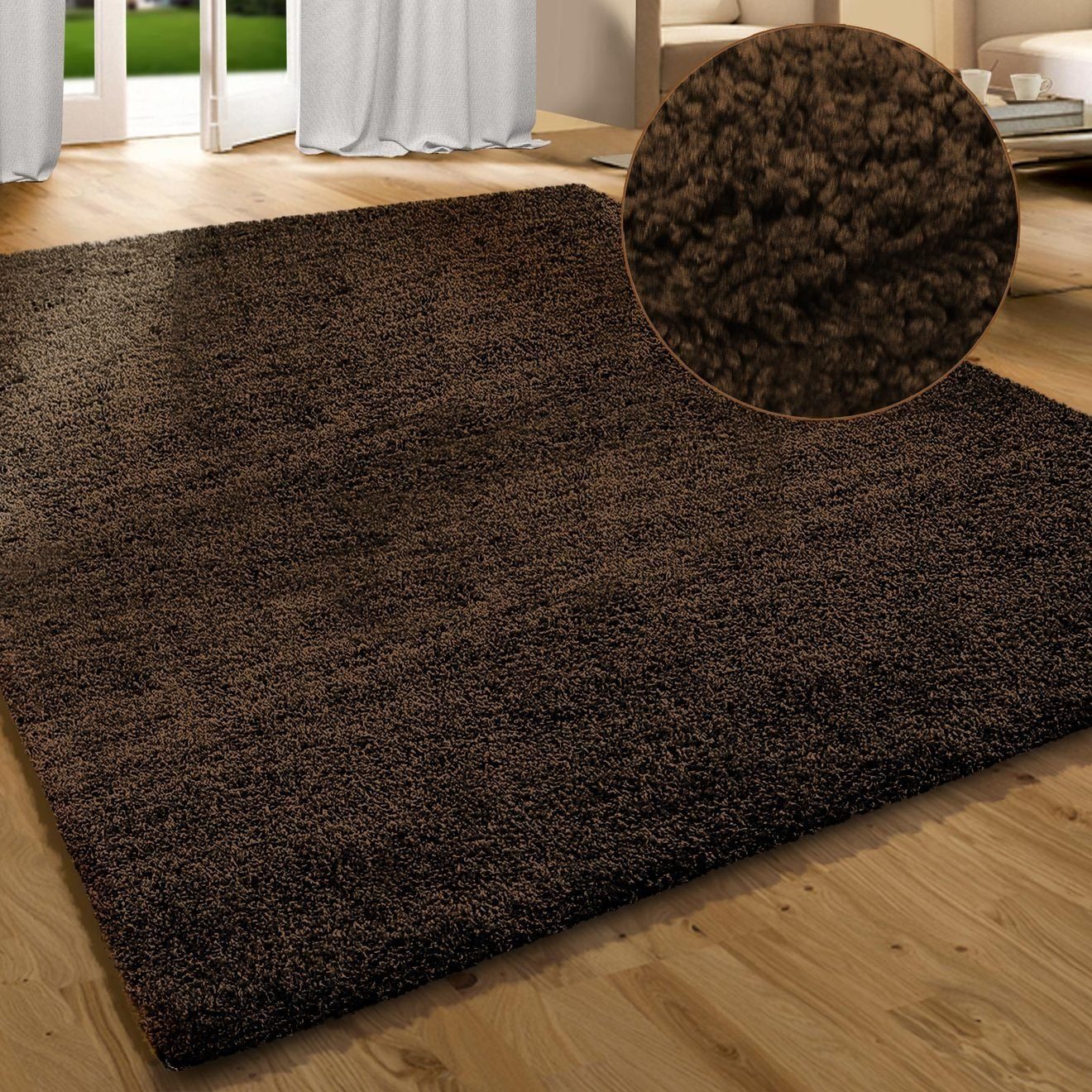 Floordirekt Hochflor-Teppich Shaggy-Teppich Prestige Braun, Erhältlich günstig online kaufen