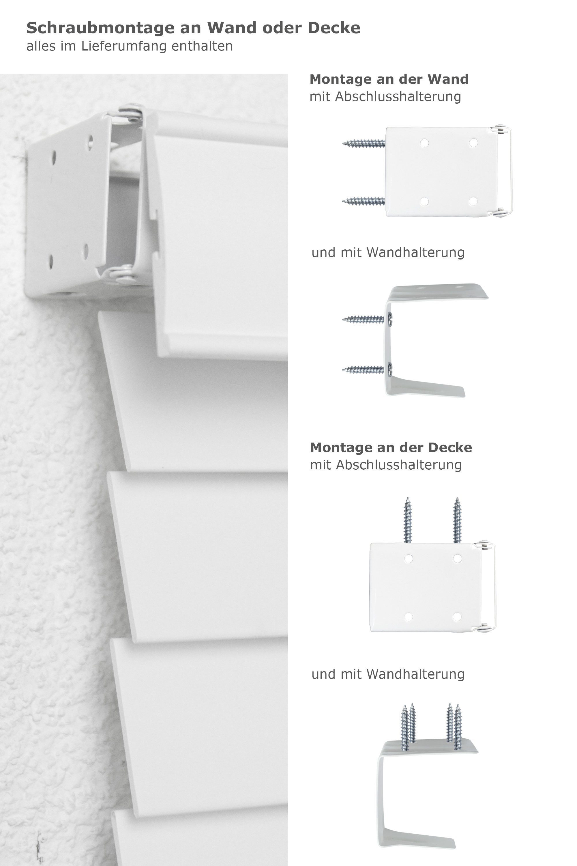 LYSEL® Jalousie Holzoptik 50mm, HxB 130x60cm