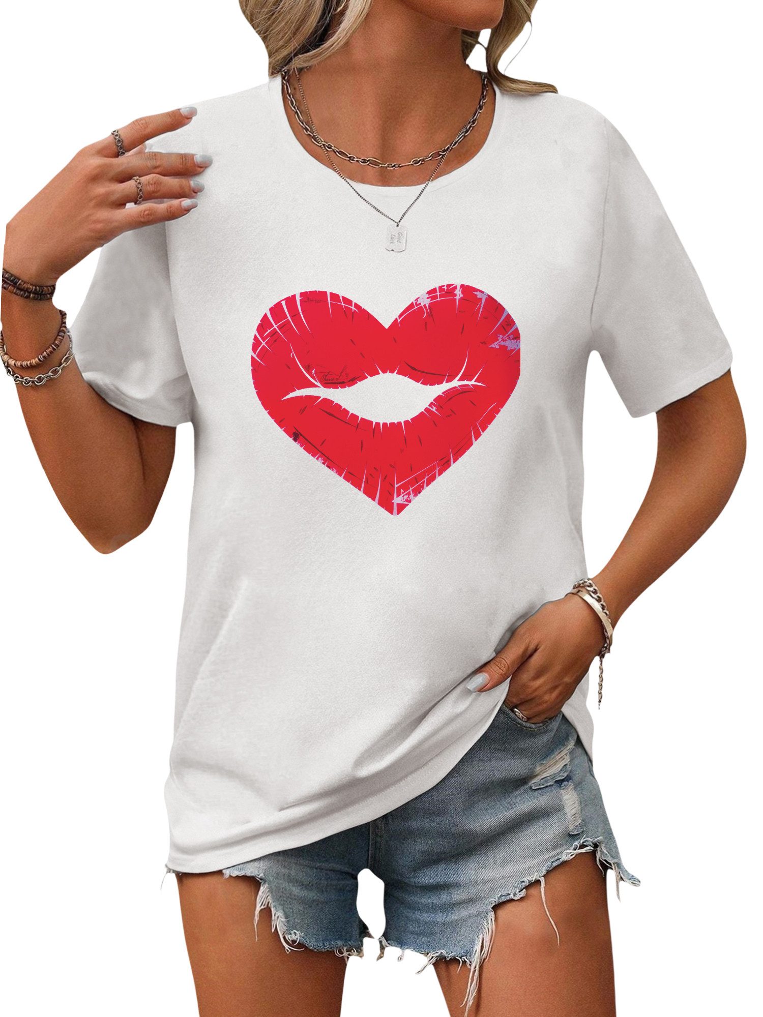 PYL Kurzarmbluse Damen Bequemes Sommer Kurzarmbluse günstig online kaufen