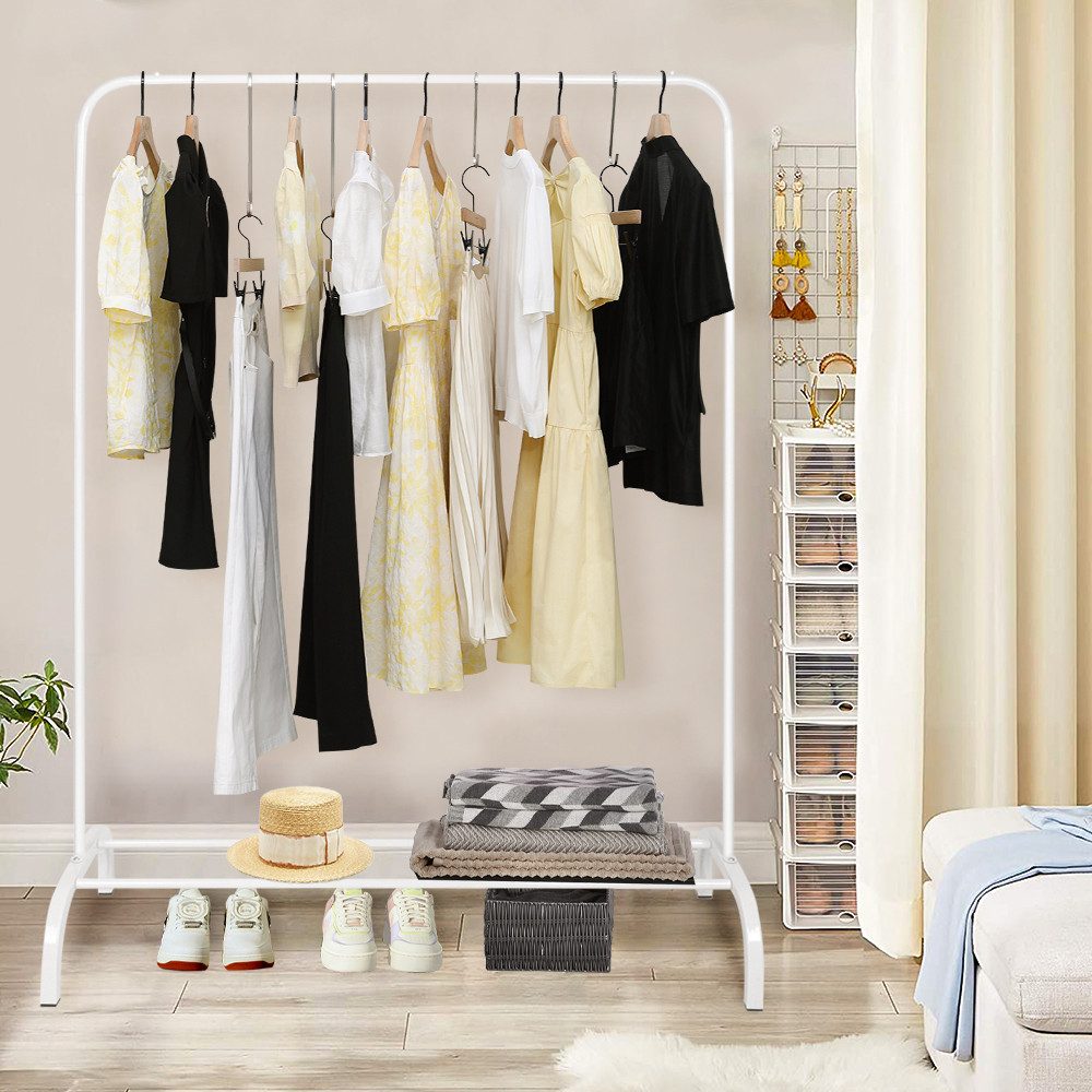 JEOBEST Garderobenständer Kleiderständer mit Schuhregal, Schlafzimmer Kleid günstig online kaufen