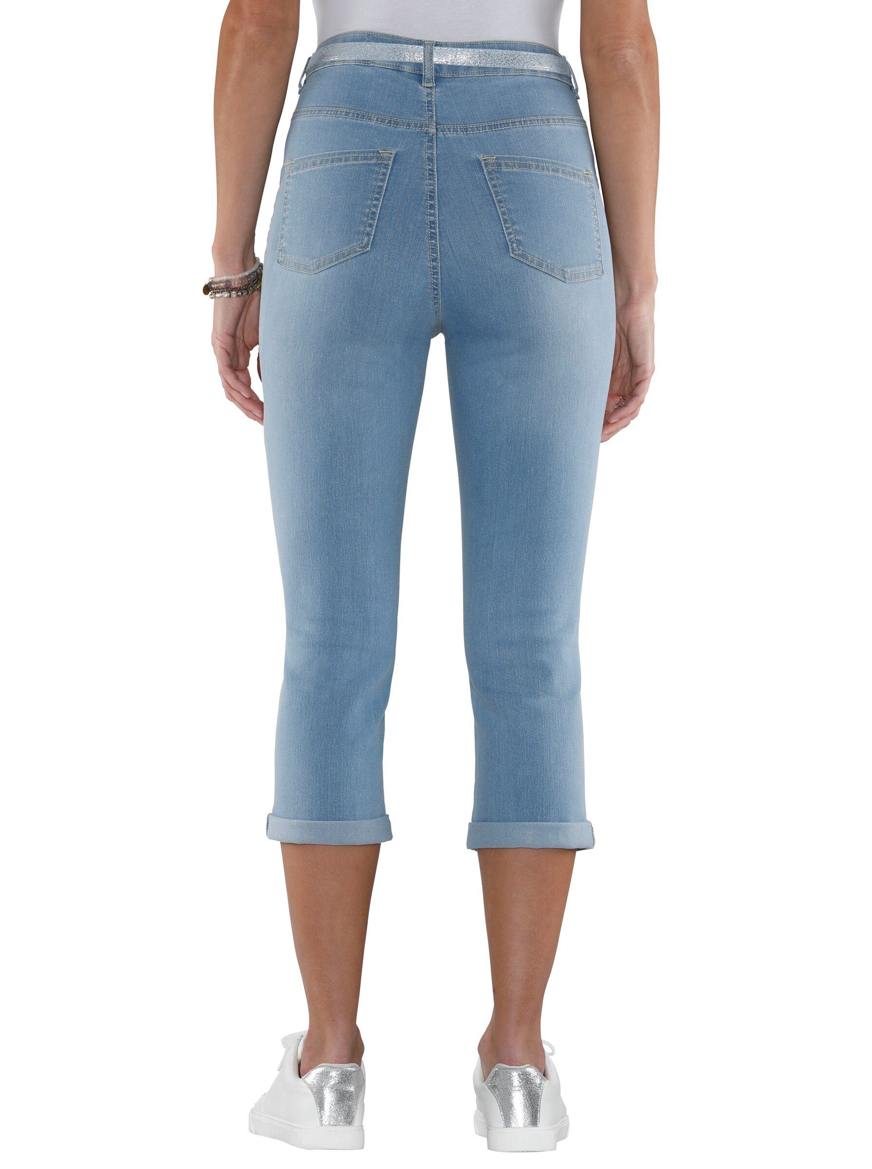Sieh an! Jeansshorts Capri-Jeans komfortabel – Bild 3 von 4