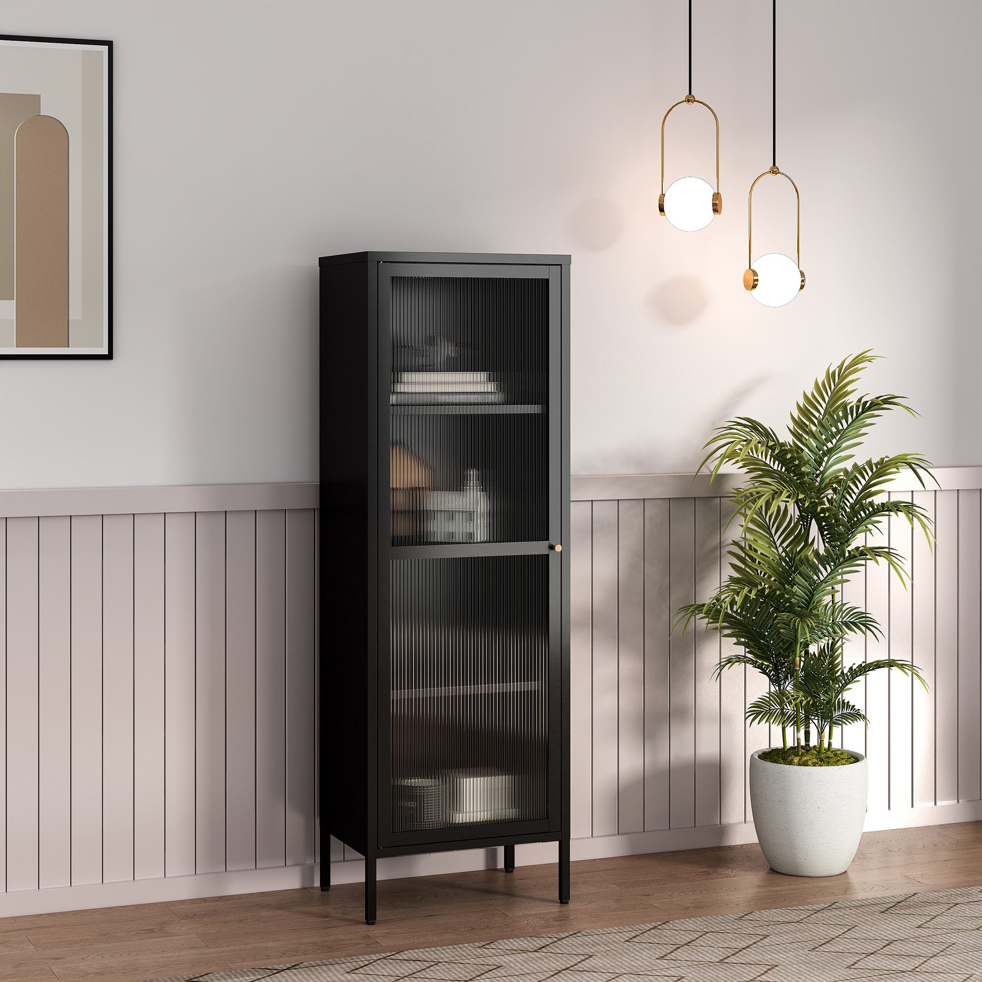 en.casa Vitrine »Säkylä« mit 1 Tür günstig online kaufen