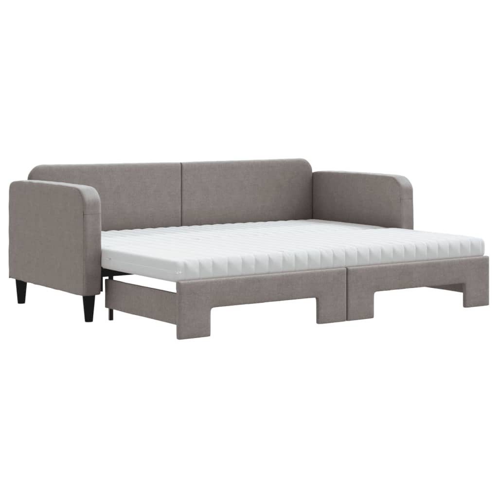 vidaXL Bett Tagesbett Ausziehbar mit Matratzen günstig online kaufen