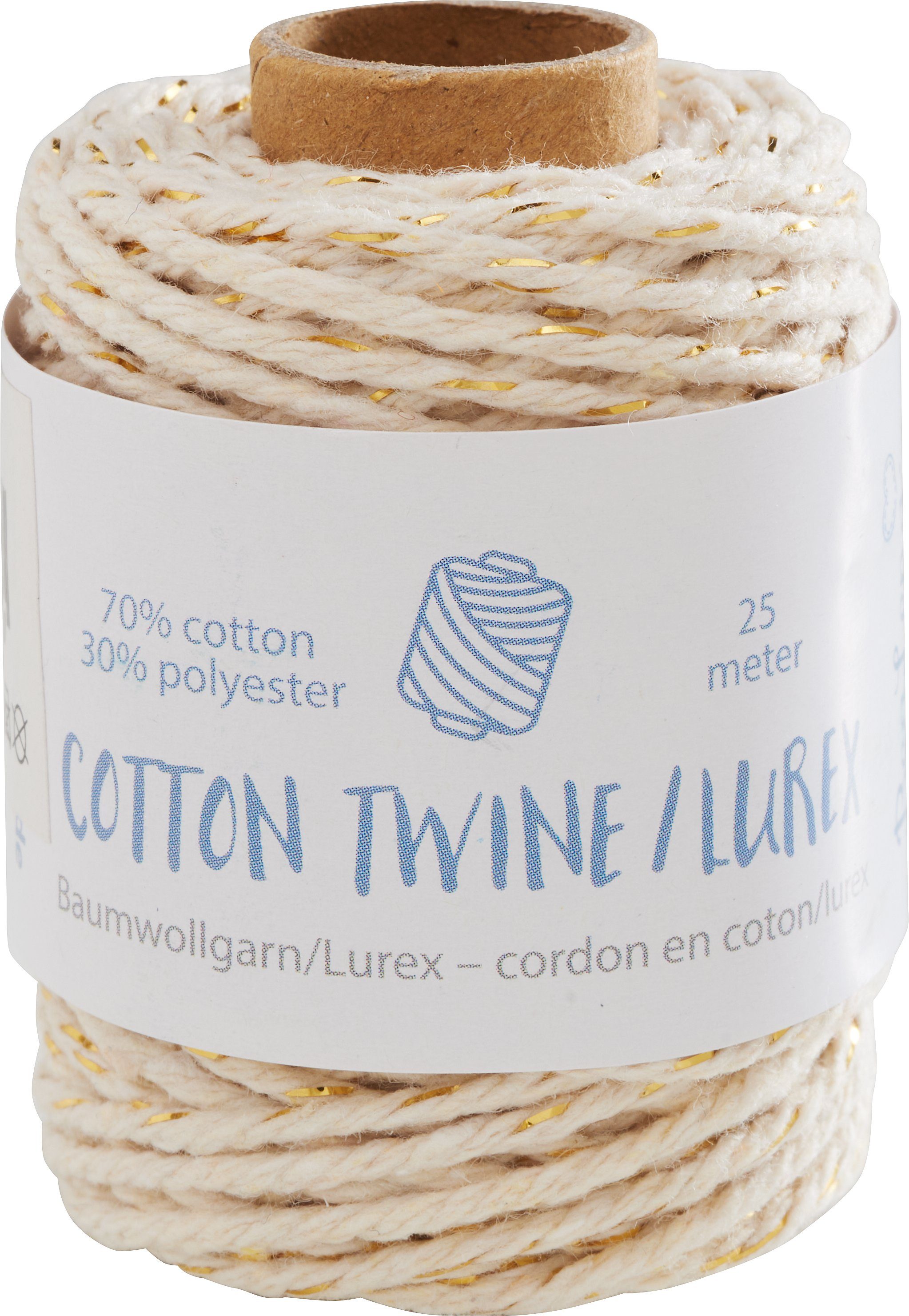 HobbyFun Baumwollkordel Twist Häkelwolle, 25 m
