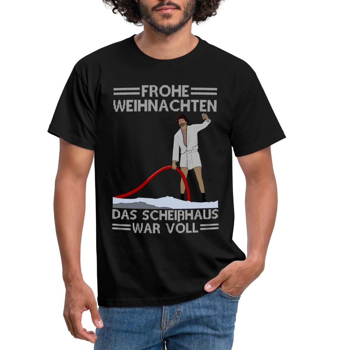 Spreadshirt T-Shirt Frohe Weihnachten Scheißhaus War Voll Ugly Christmas Mä günstig online kaufen