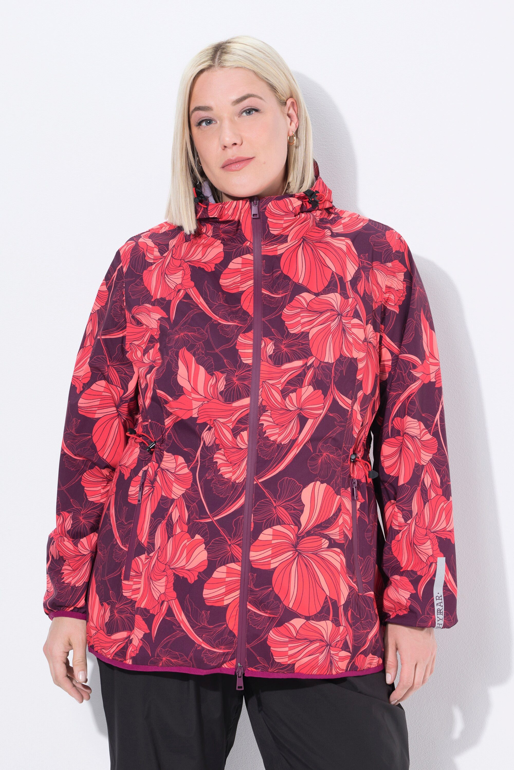 Ulla Popken Funktionsjacke Regenjacke leicht wasserdicht Kapuze günstig online kaufen