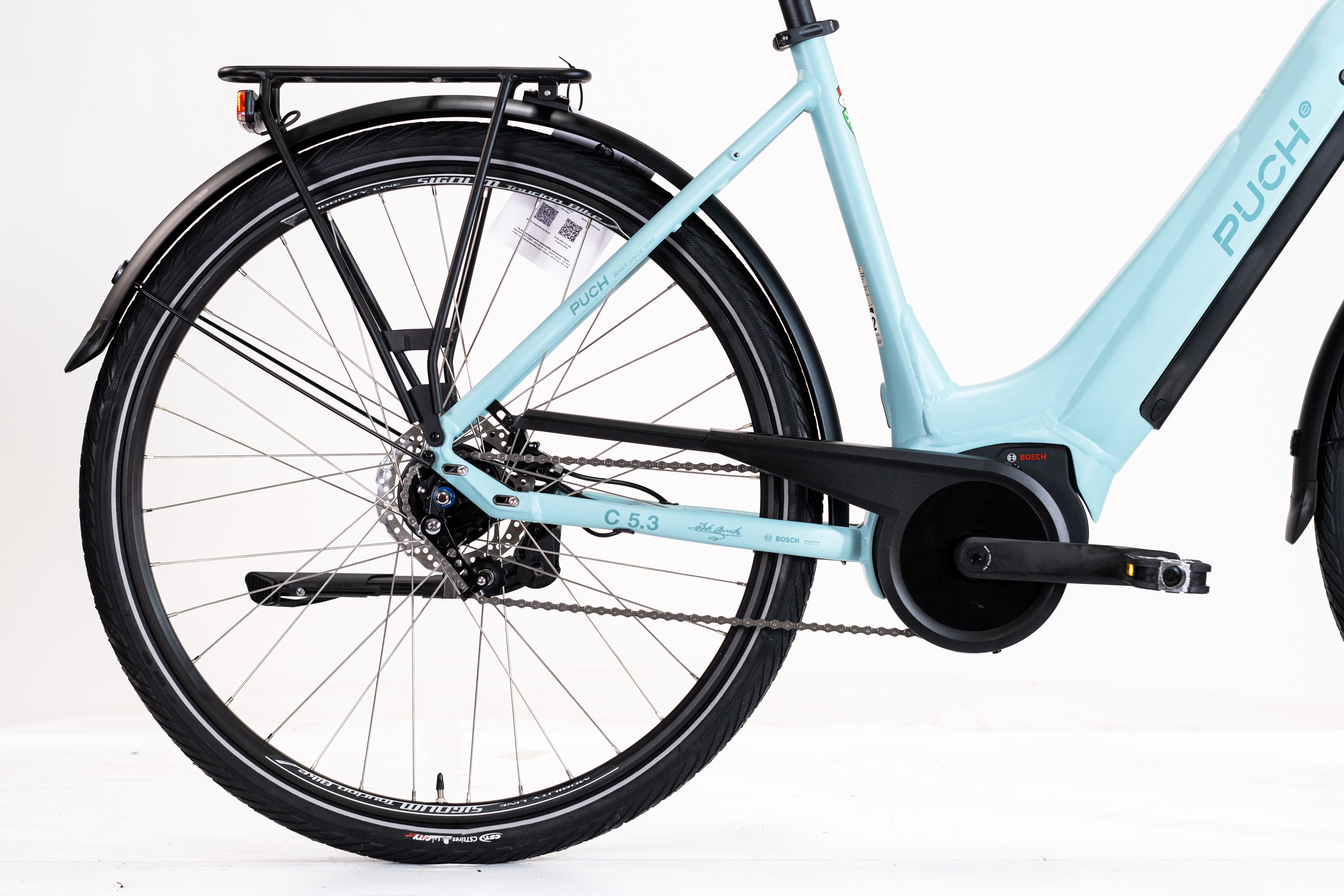PUCH E-Bike Trekkingrad PUCH C5.3 NEXUS / BOSCH 500 Wh 28" grün 7-Gänge, 7 Gang Shimano Nexus Schaltwerk, Nabenschaltung, Mittelmotor, 500 Wh, BOSCH PERFORMANCE LINE 36 V/250 W, Mittelmotor