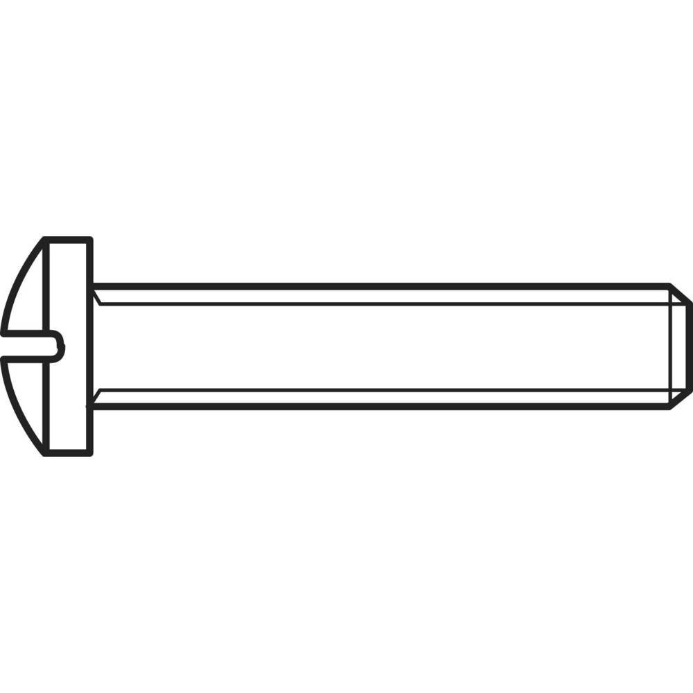 TOOLCRAFT Linsenschraube Linsenkopfschrauben mit Kreuzschlitz Philips
