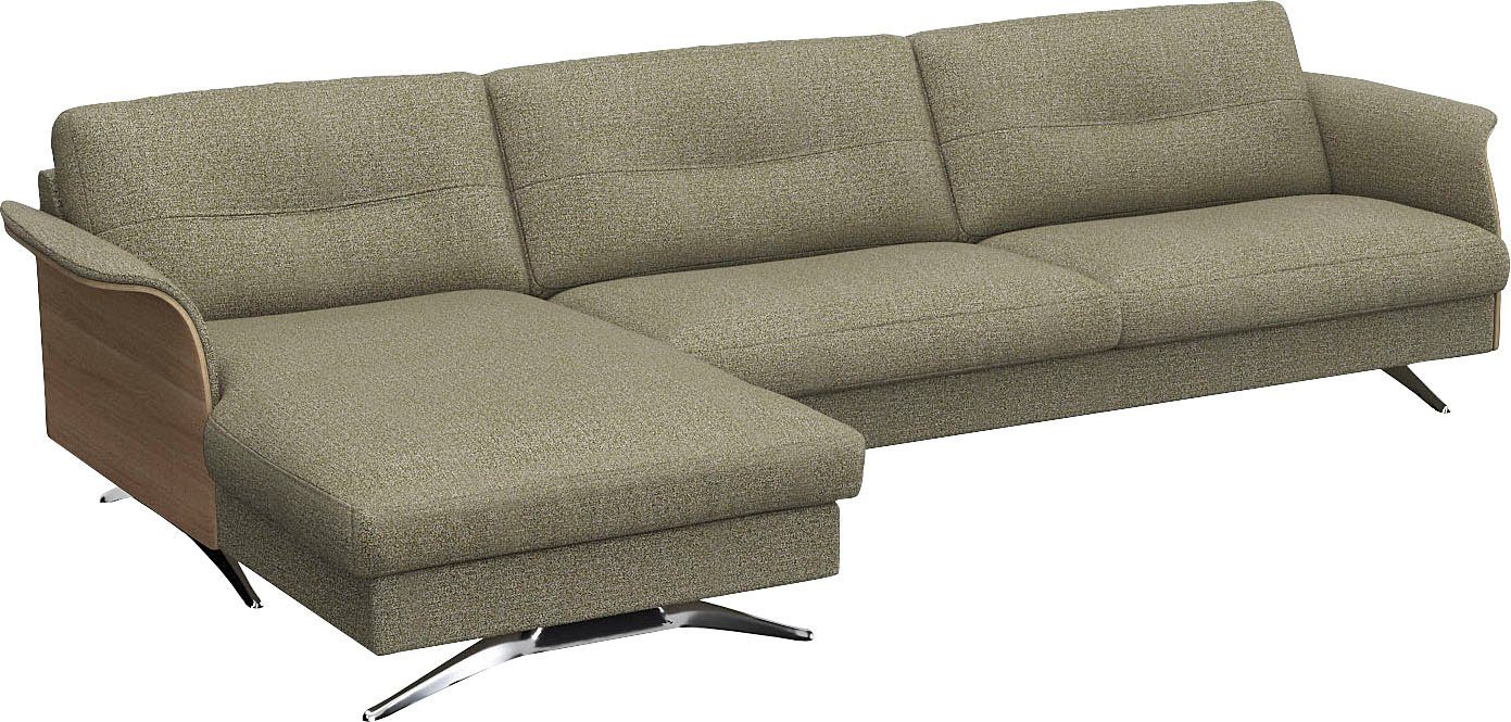 FLEXLUX Ecksofa Glow, super bequem durch hochwertigem Sitzaufbau mit Federkern, L-Form, Modernes skandinavisches Design