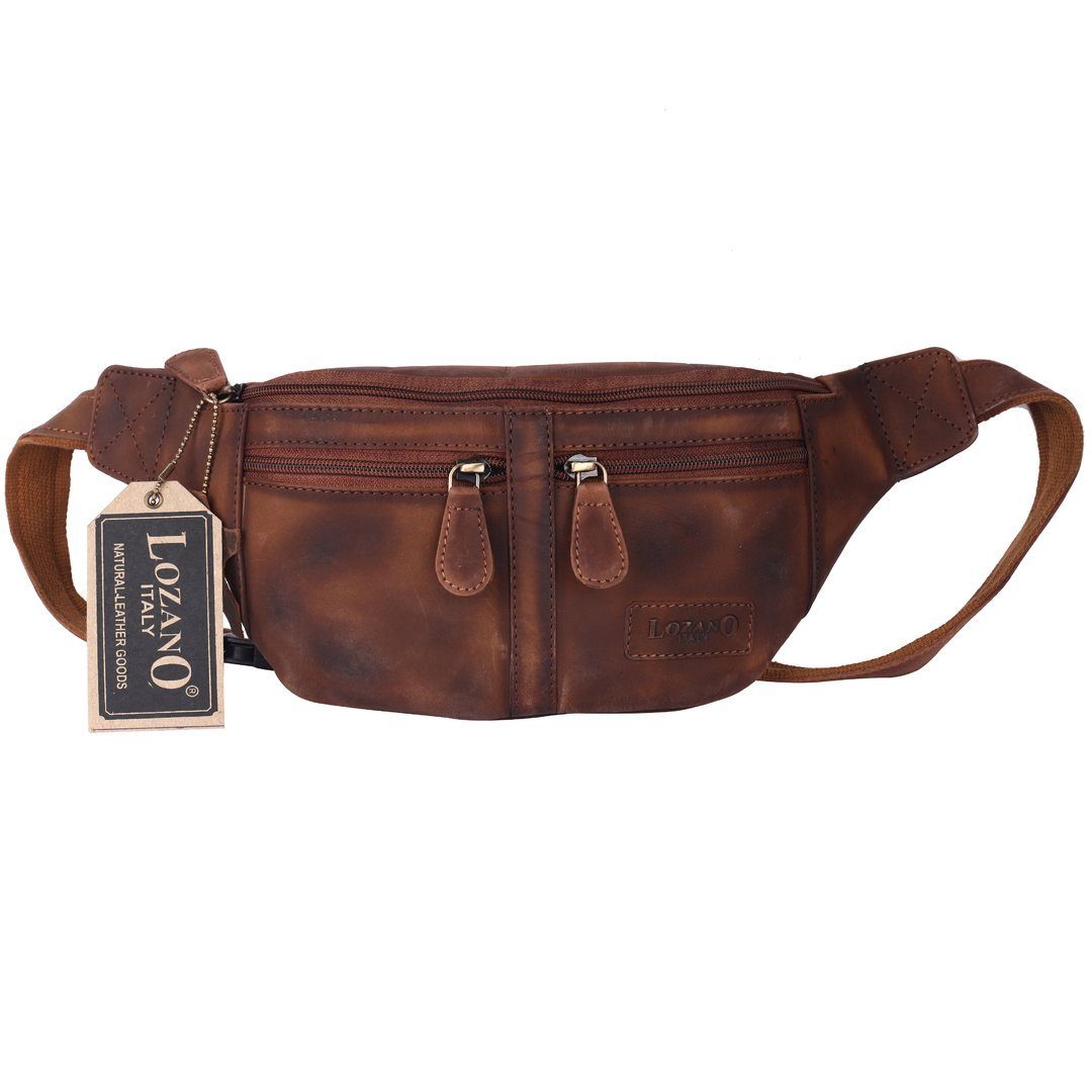 Qivee Bauchtasche Echt Leder Hüfttasche (1-tlg), günstig online kaufen