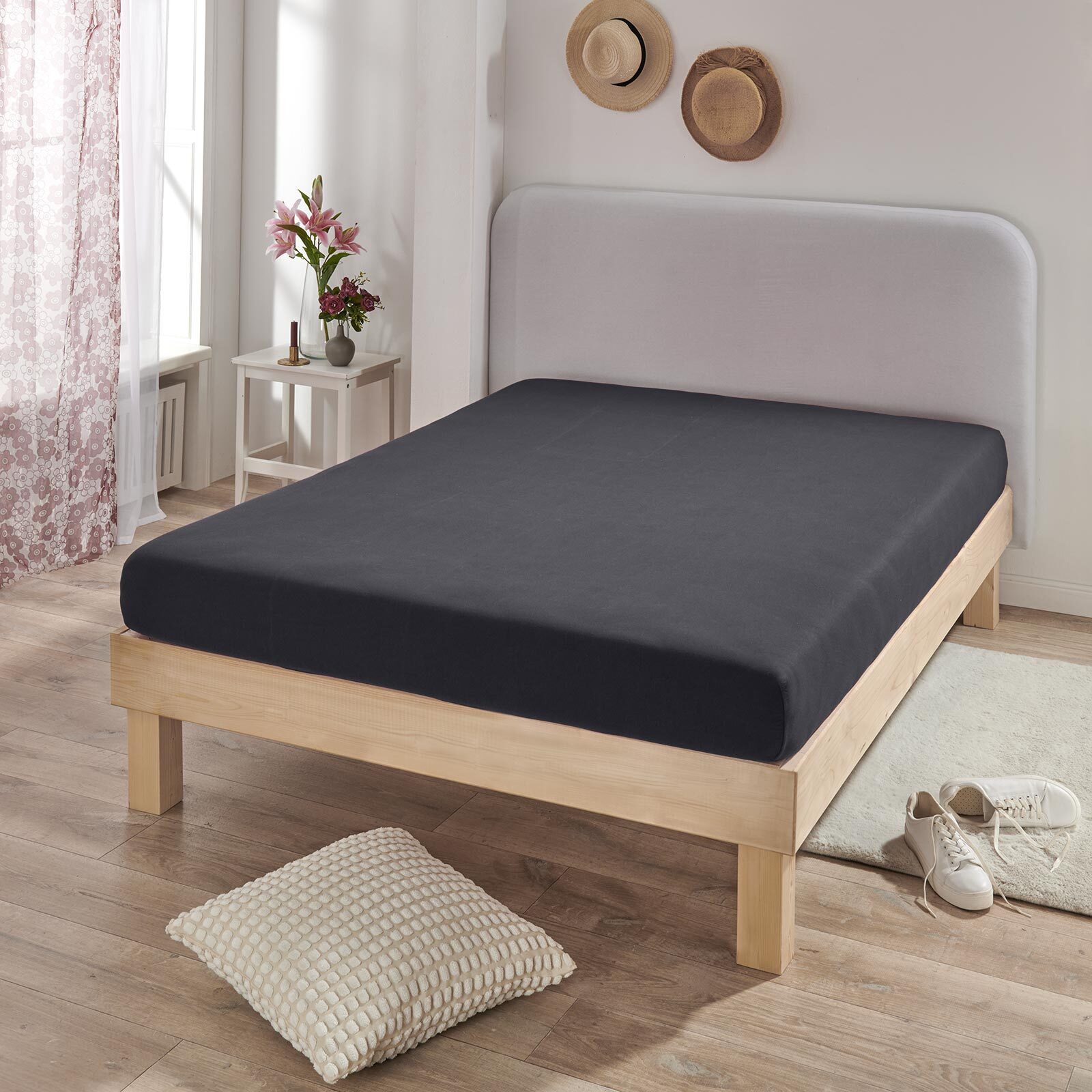 BETTWARENSHOP Spannbettlaken Boxspring, Jersey, Gummizug: Rundumgummi, (1 S günstig online kaufen