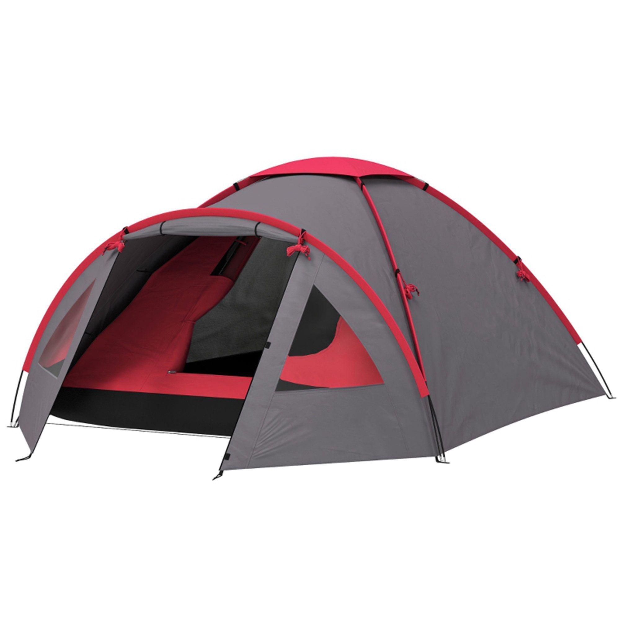 Kuppelzelt Campingzelt für 3 Personen leicht, stabil wasserdicht UV 50+