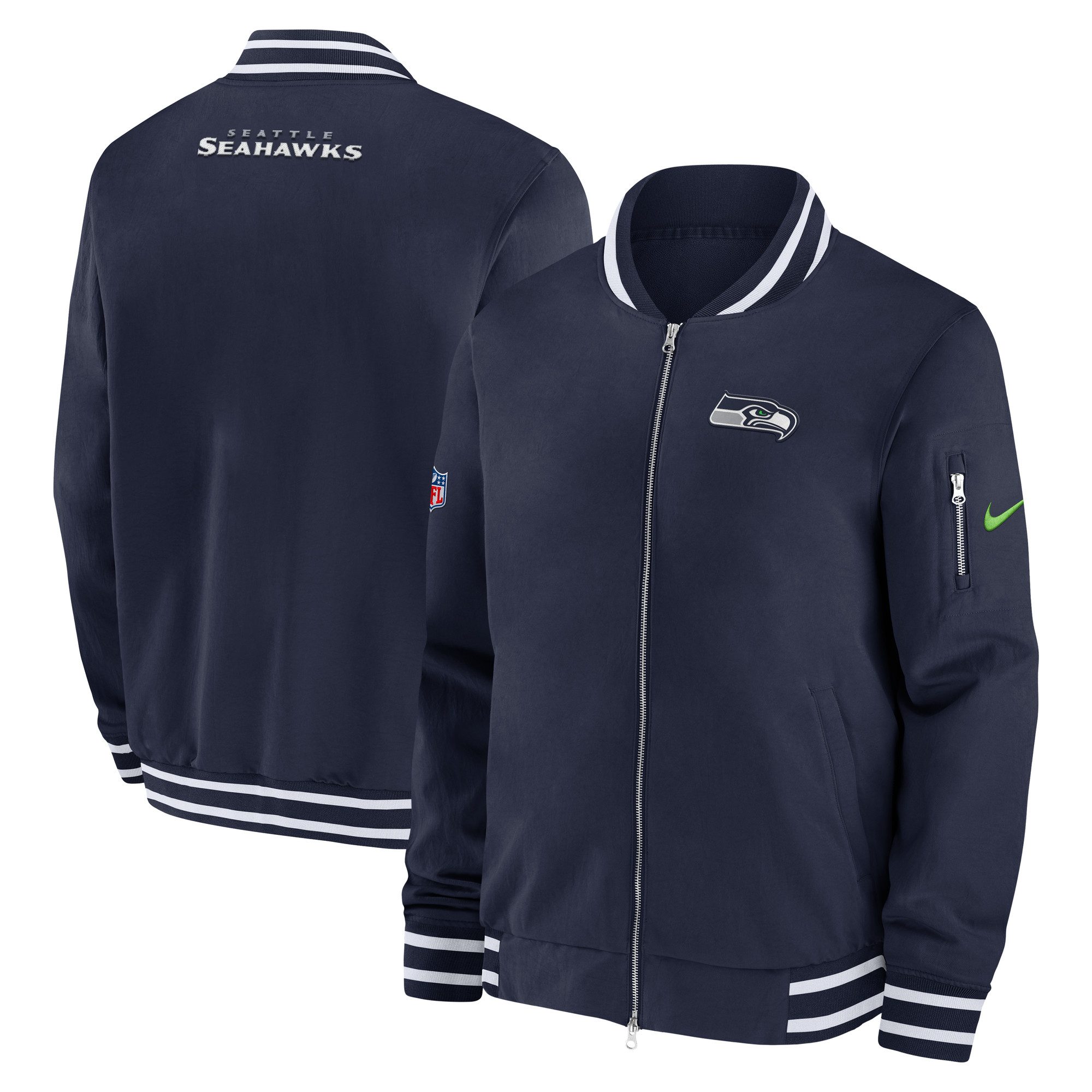 Nike Bomberjacke Nike Jacke Seattle Seahawks Nike Coach Bomber günstig online kaufen
