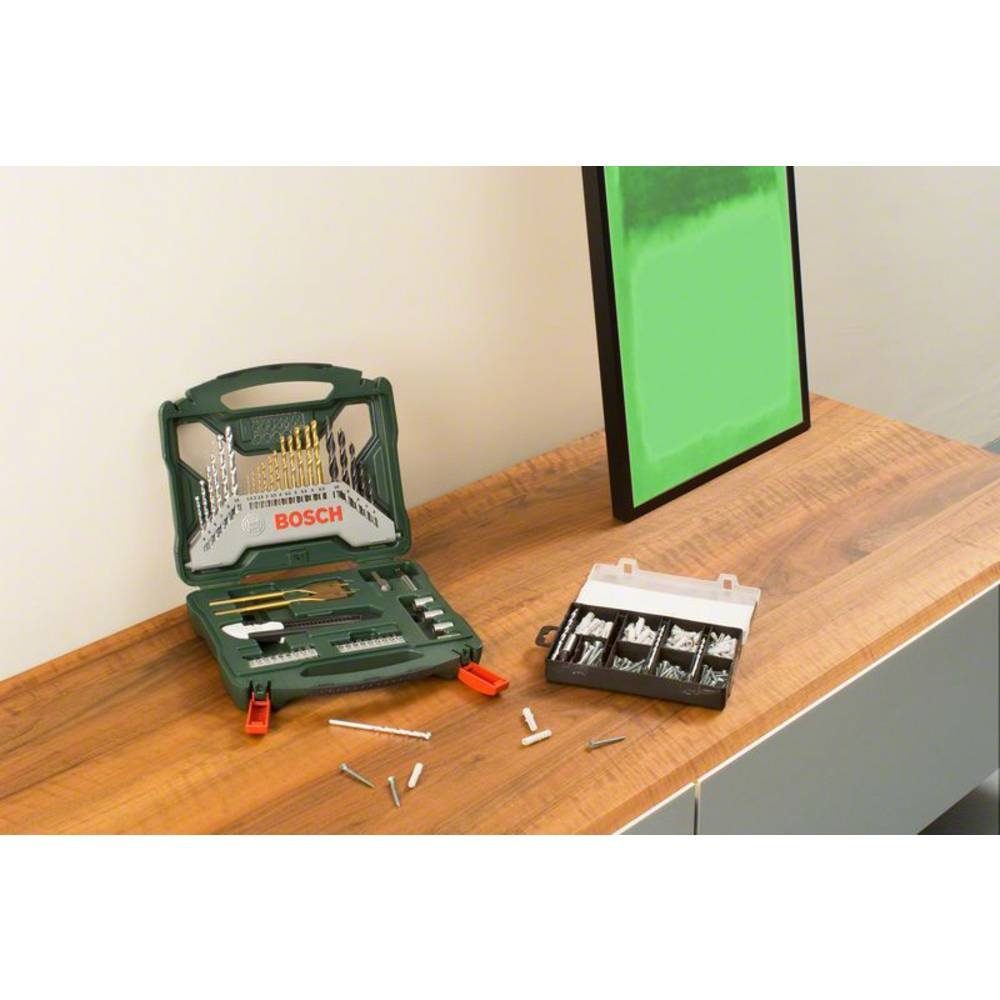 BOSCH Werkzeugset Zubehörset 50Ti plus 173-teiliges Fixier-Set 2607017523