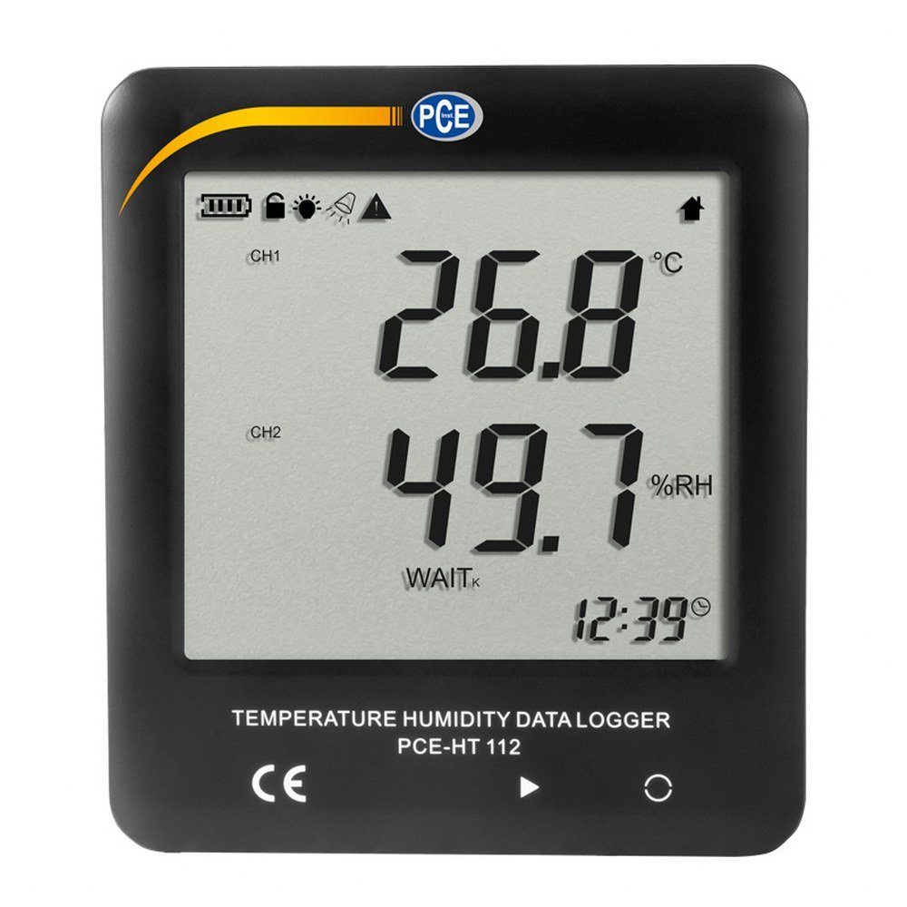 PCE Instruments Feuchtigkeitsmesser PCE Feuchtedatenlogger Hygrometer PCE-HT Temperatur- 112 und