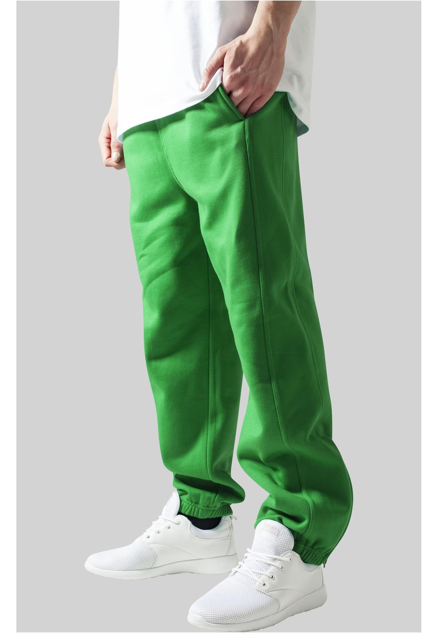 URBAN CLASSICS Stoffhose Herren Sweatpants (1-tlg) green | 