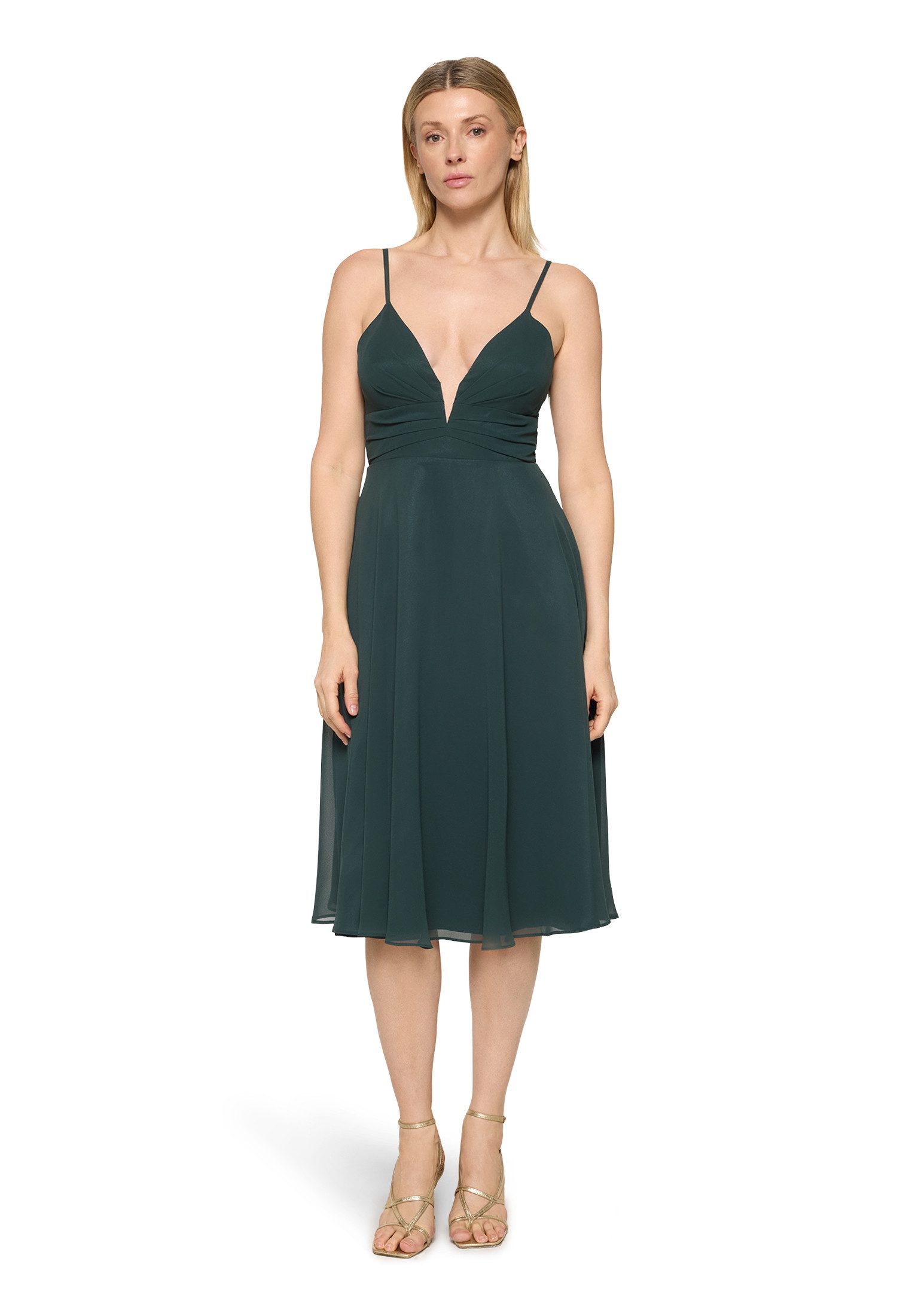 Vera Mont Chiffonkleid Damen mit V-Ausschnitt