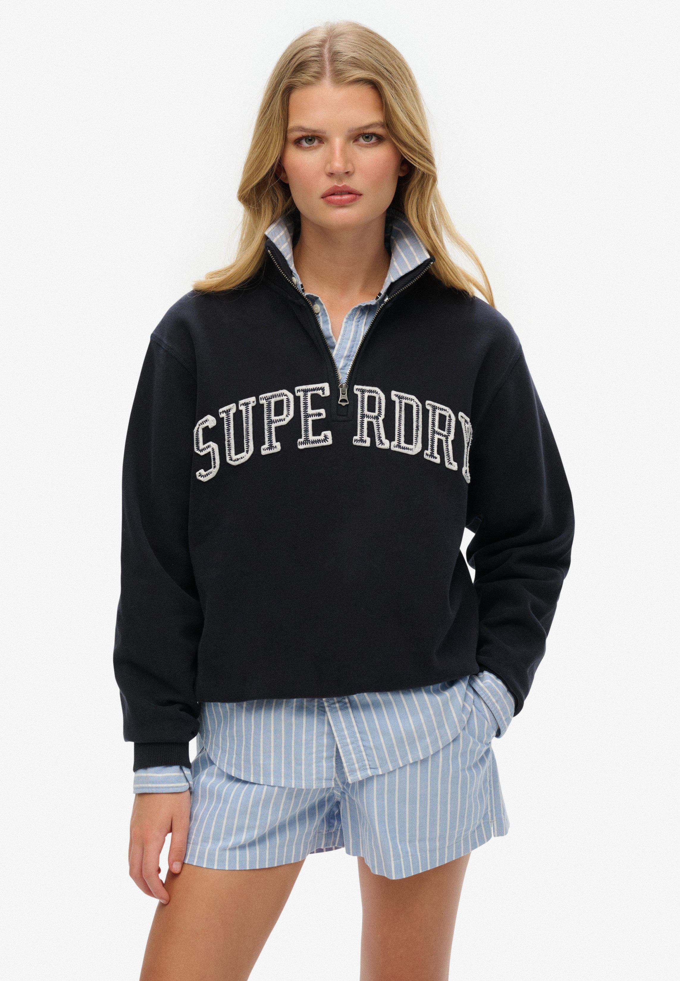 Superdry Sweatshirt ATHLETIC ESS APPLIQUE HALF günstig online kaufen