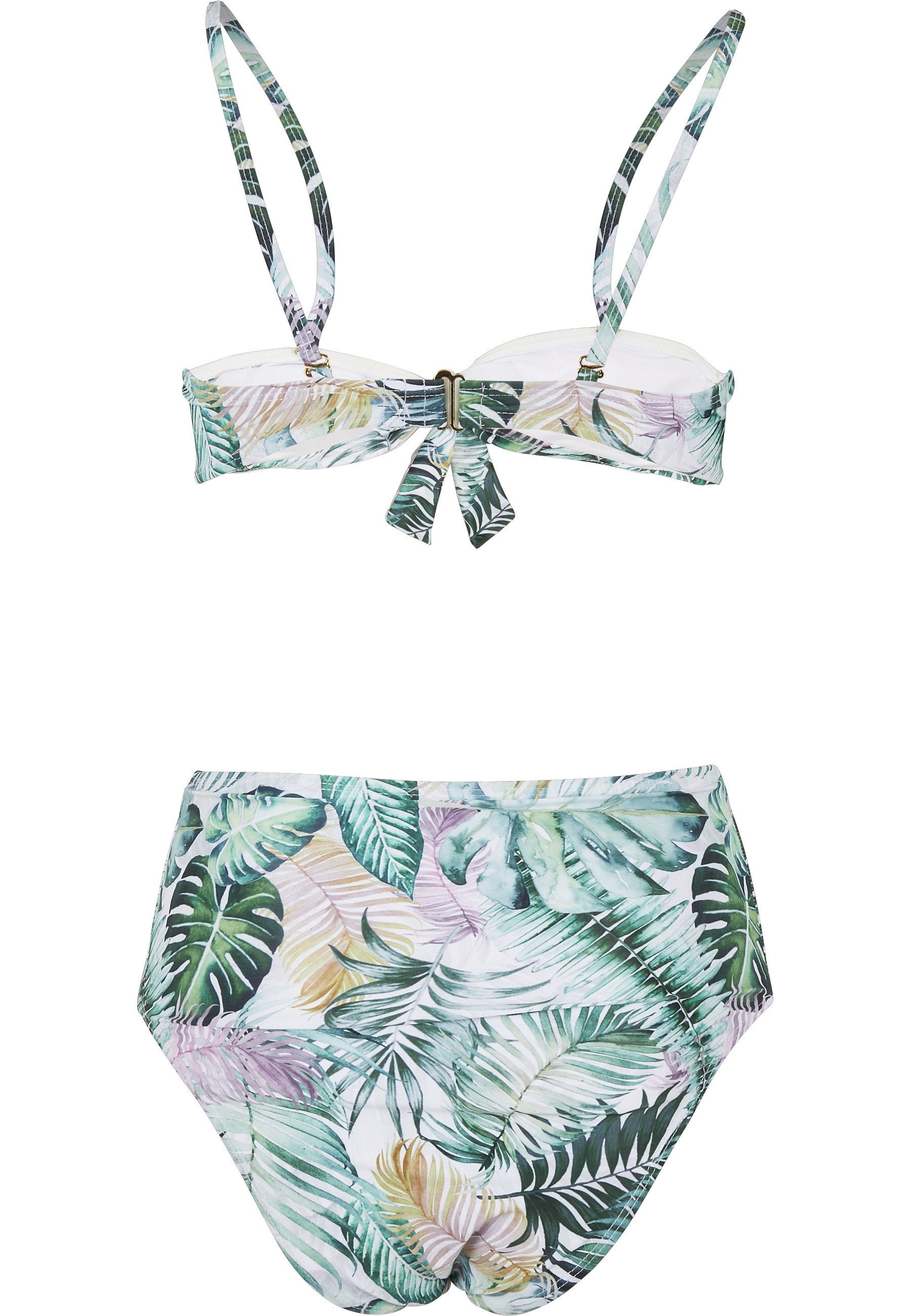 URBAN CLASSICS Triangel-Bikini Urban Classics Damen Ladies High Waist Pattern Bikini