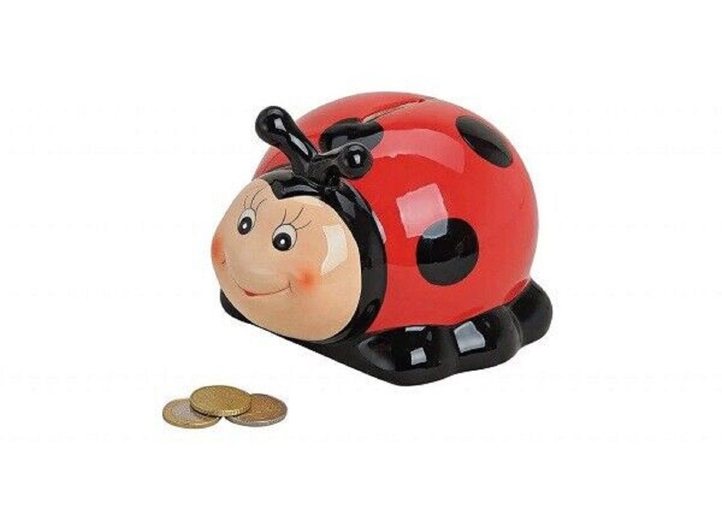 G.Wurm GmbH Spardose Spardose Marienkäfer Keramik bunt B12 x T10 x H10 cm günstig online kaufen