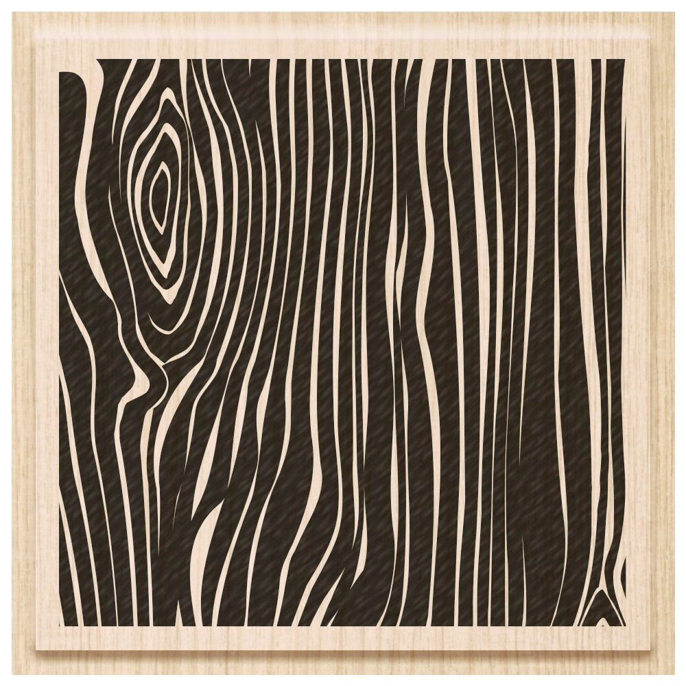 Heyda Stempel Holzmaserung, 8 cm x 8 cmx 2,5 cm