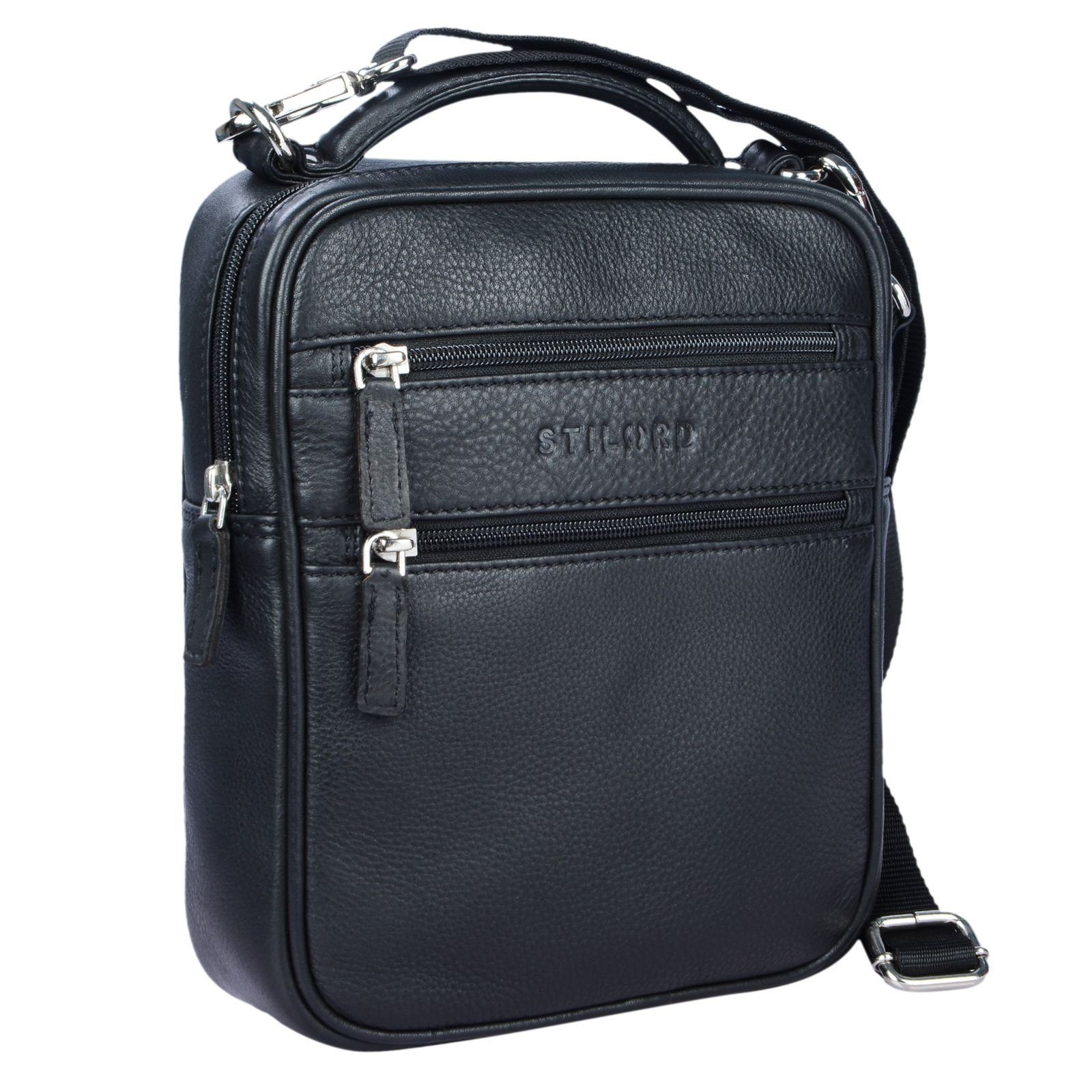 STILORD Schultertasche "Mats" Herren Handtasche Leder Vintage