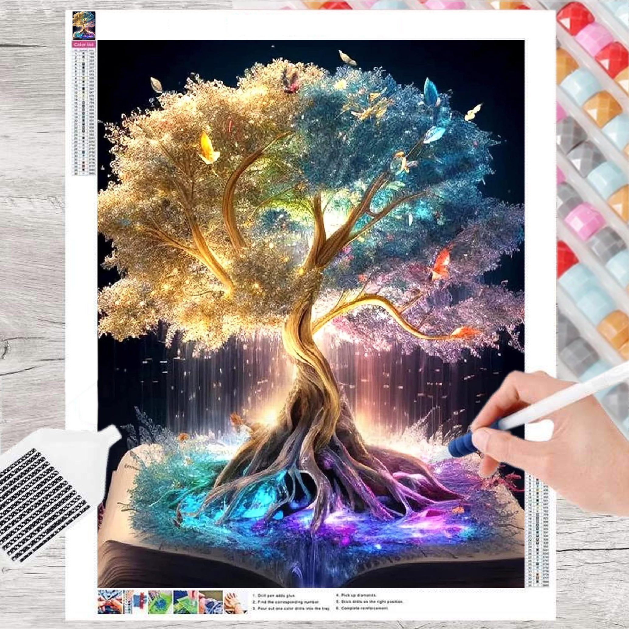 Kreativset GOLDEN Diamond Painting zubehör bilder Weihnachten