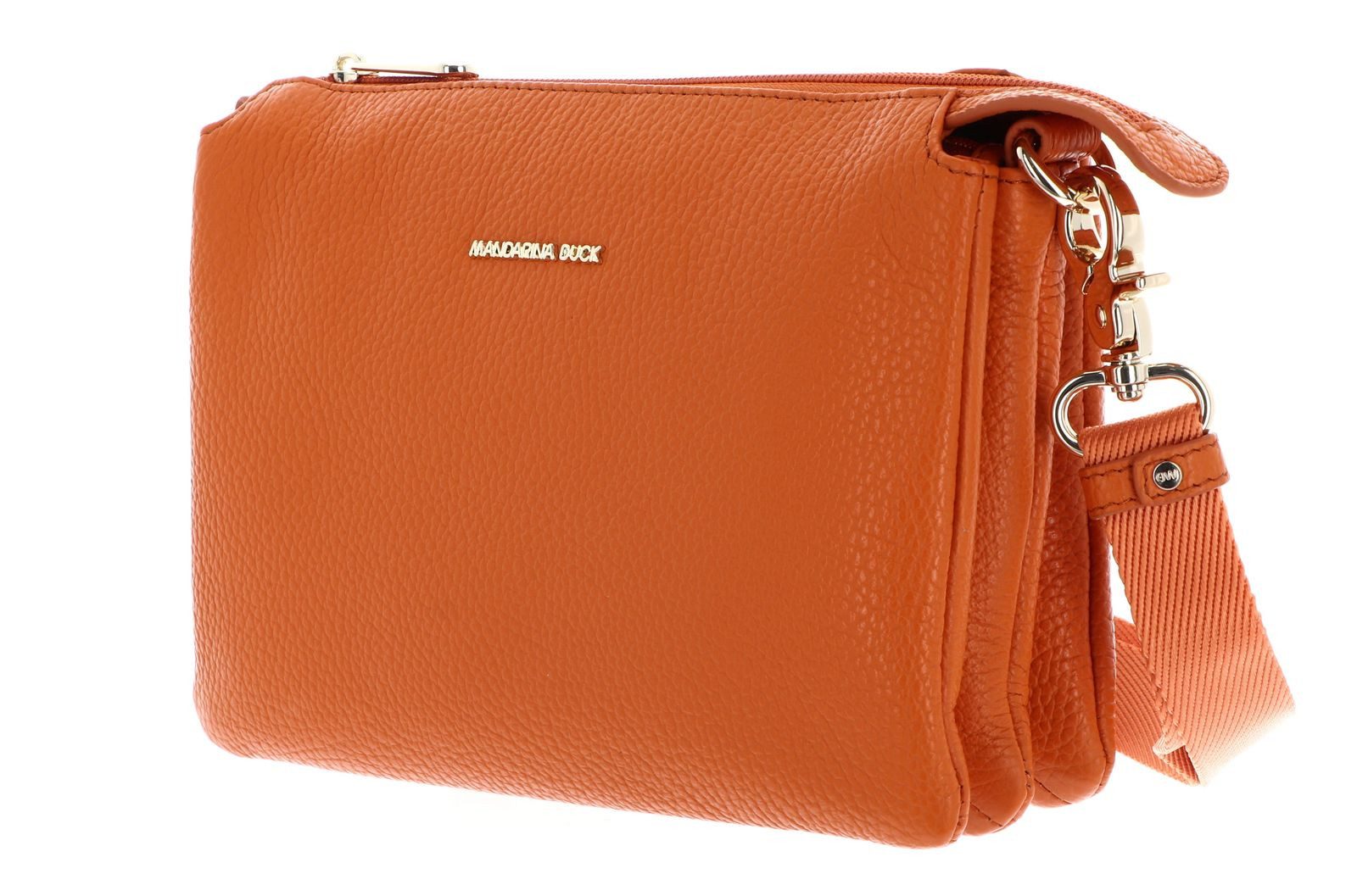 Mandarina Duck Umhängetasche Crossbody Bag, aus echtem Rindsleder