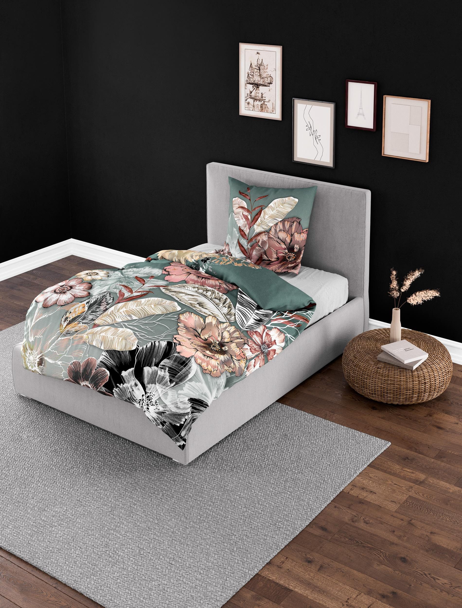 BIERBAUM Bettwäsche BIERBAUM Bettwäsche Mako-Satin jade günstig online kaufen