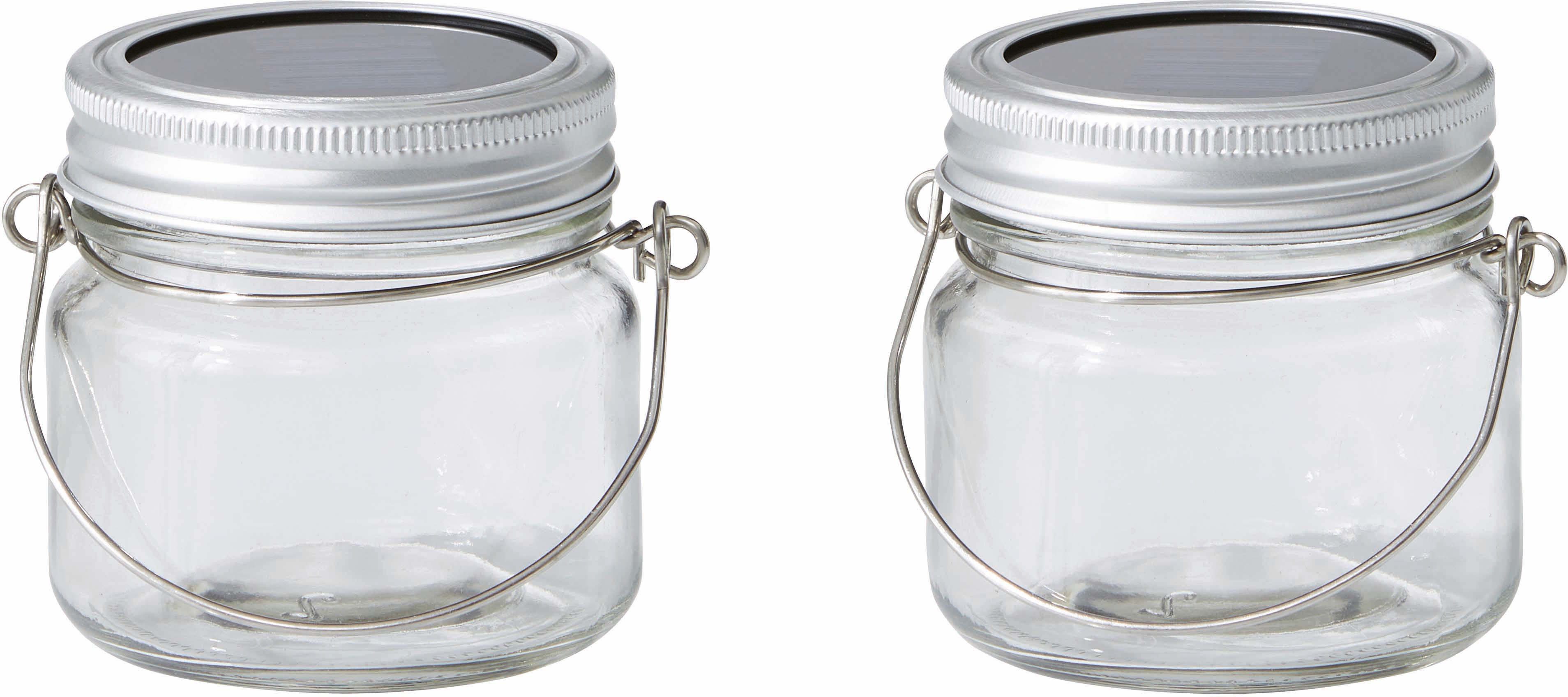 Northpoint LED Gartenleuchte Solarglas Dekoration Einmachglas für Außen 8 S günstig online kaufen