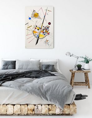 Pixxprint Leinwandbild Wassily Kandinsky - Delikate Spannung, Wassily Kandinsky - Delikate Spannung (1 St), Leinwandbild fertig bespannt, inkl. Zackenaufhänger