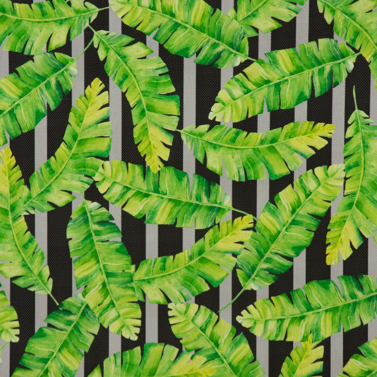 SCHÖNER LEBEN. Dekokissen SCHÖNER grün Kissenhülle Palmen-Blätter grau Outdoor LEBEN. schwarz