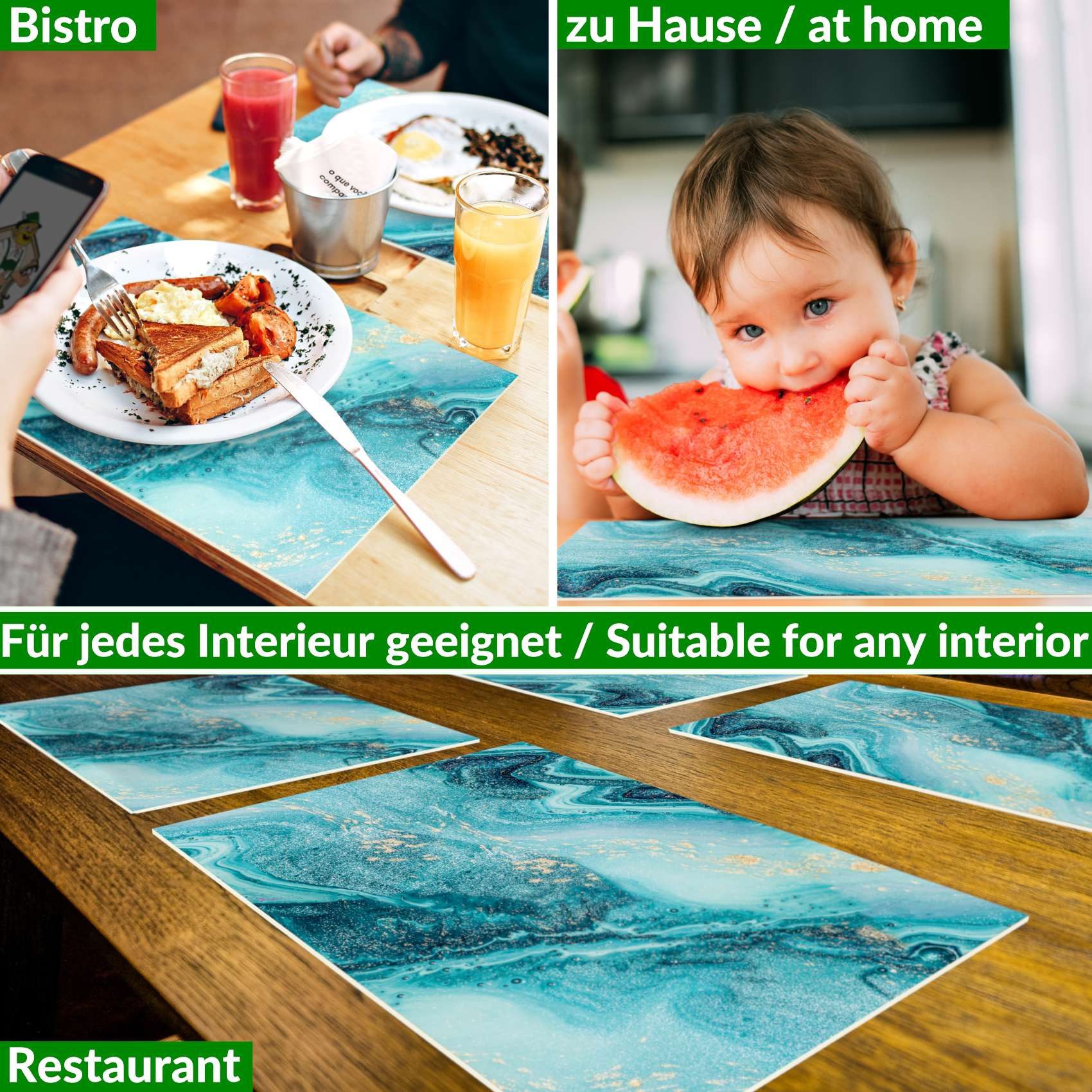 ANRO Platzset DEIN Platzdeckchen Servierdeckchen Soft günstig online kaufen