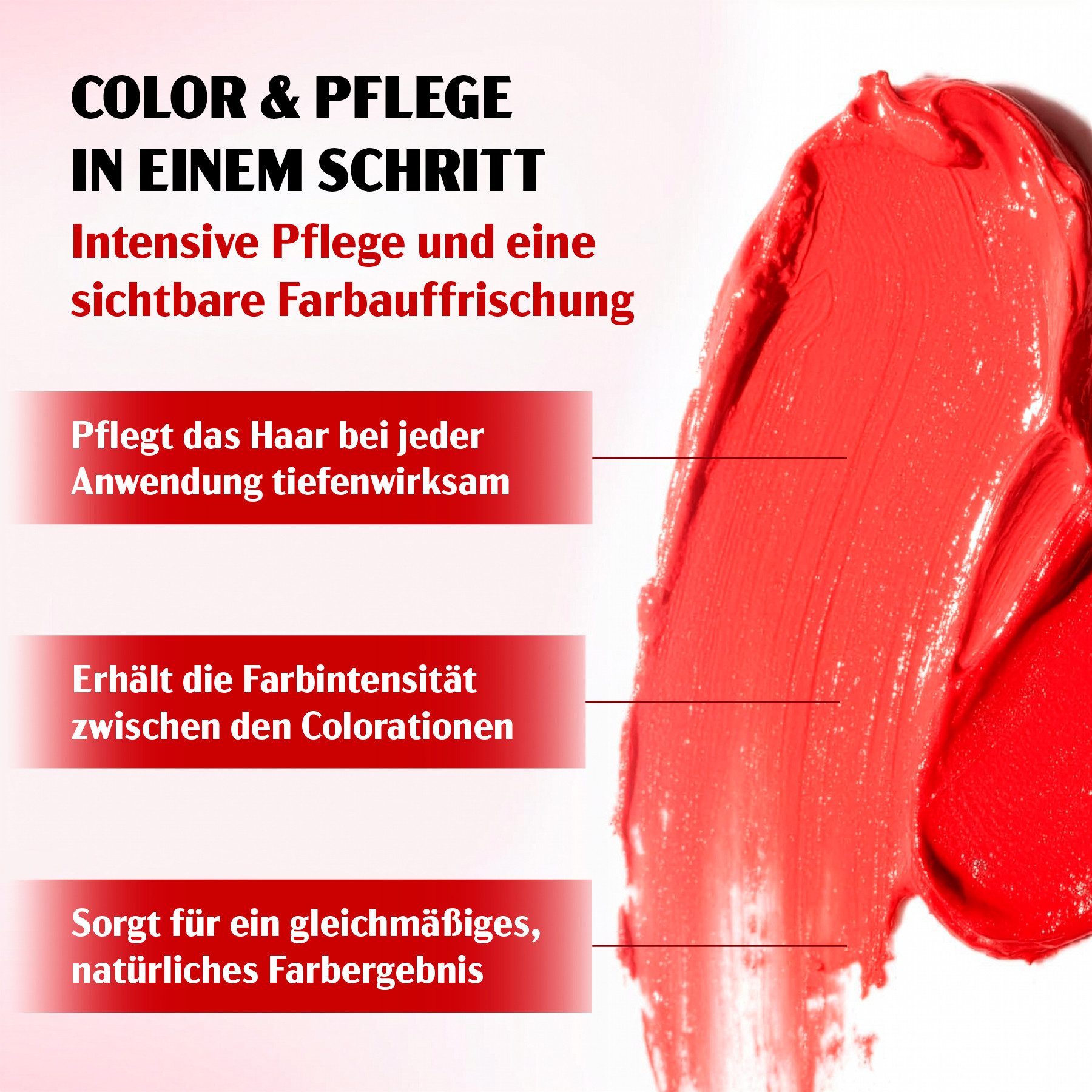 Karseell Haarmaske Rote Farbschutz Haarmaske Farbauffrischung Coloriertes Haar 500ml, 1-tlg., Haarmaske, Haarkur, Haarpflege, Karseell