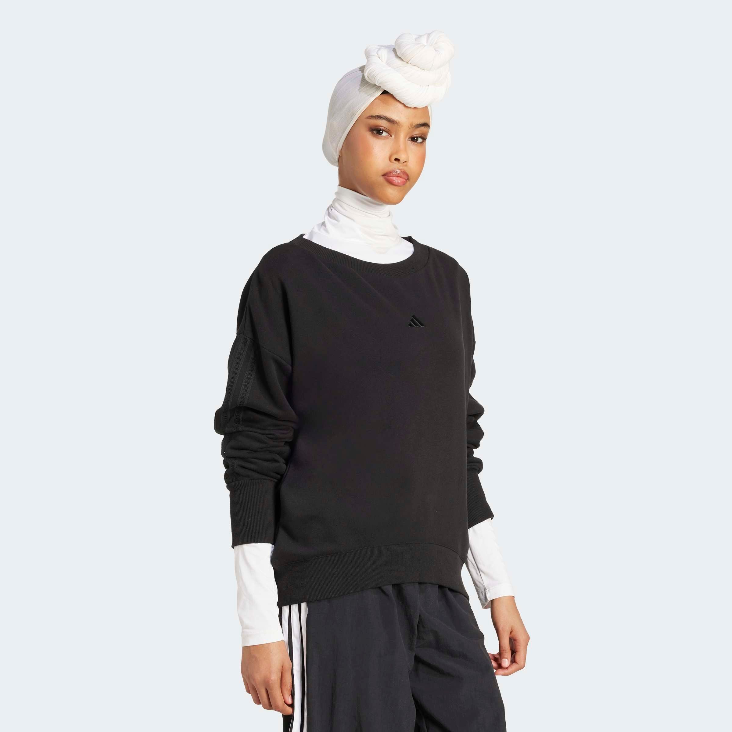 adidas Sportswear Sweatshirt W CO FT SWT sportlicher Stil, Bootsausschnitt, günstig online kaufen