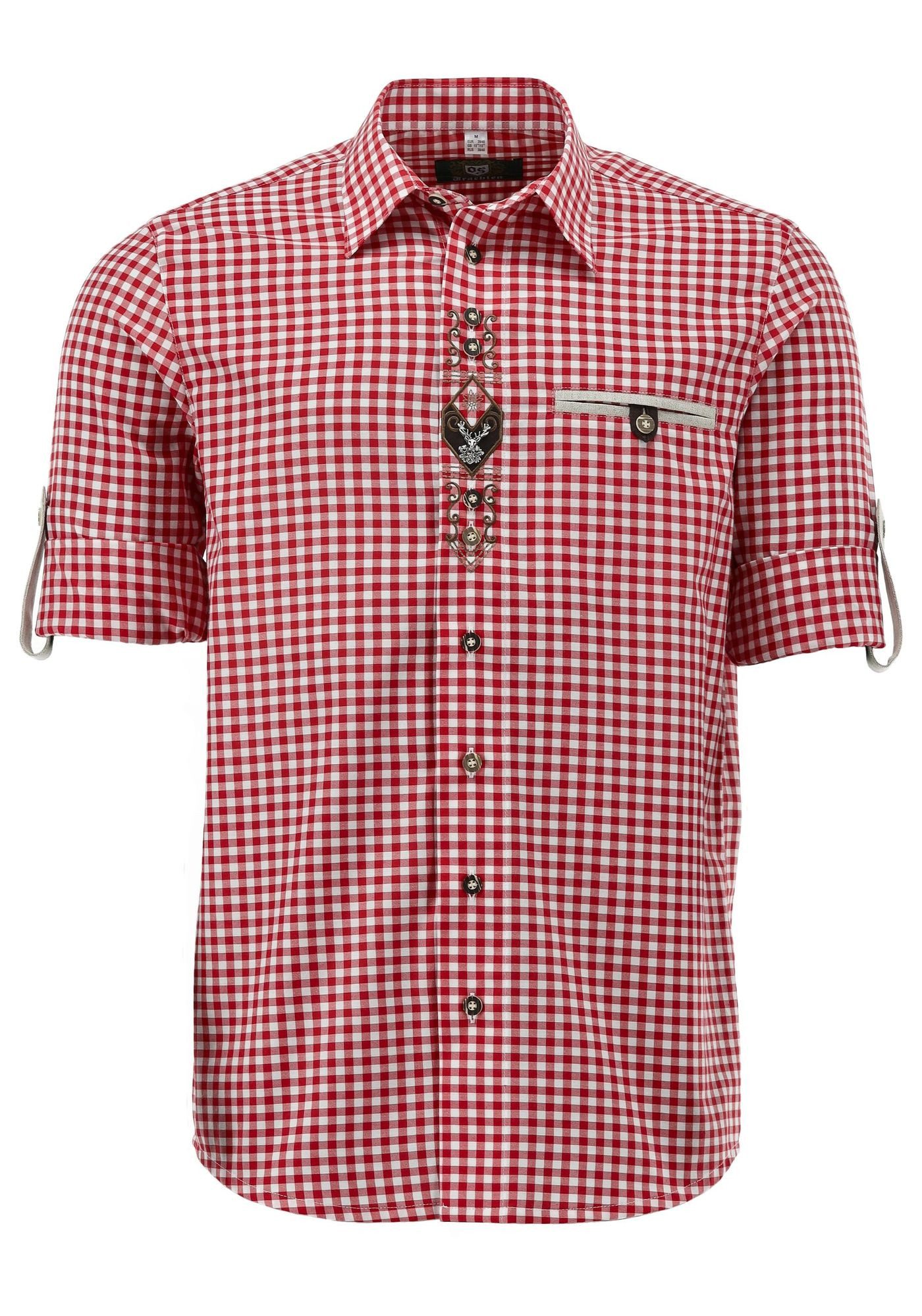 OS Trachten Trachtenhemd Ferumi Regular Fit, Liegekragen, Paspeltasche, Kre günstig online kaufen