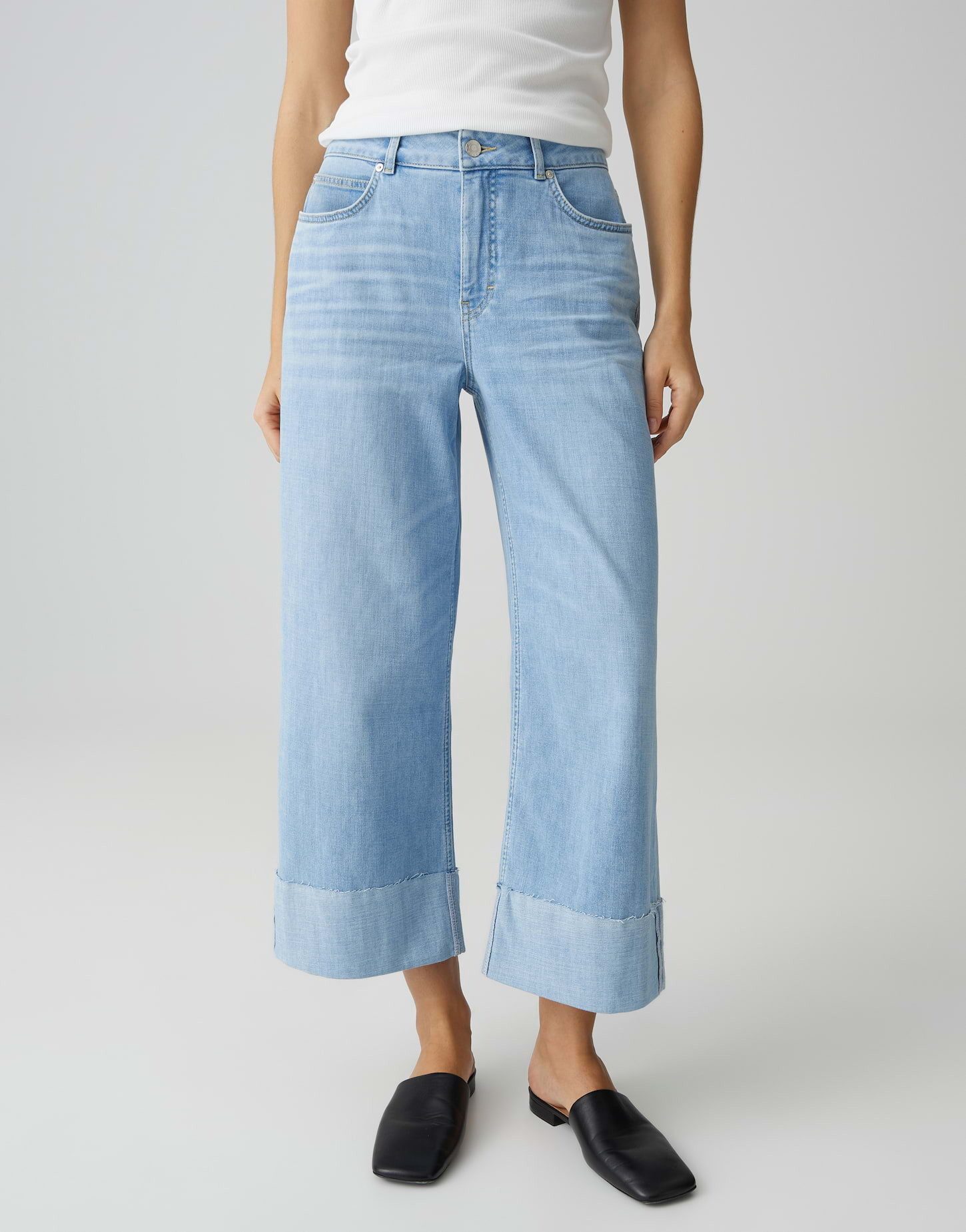 Weite Jeans Mari subtle aus Candiani Denim mit Stretchkomfort