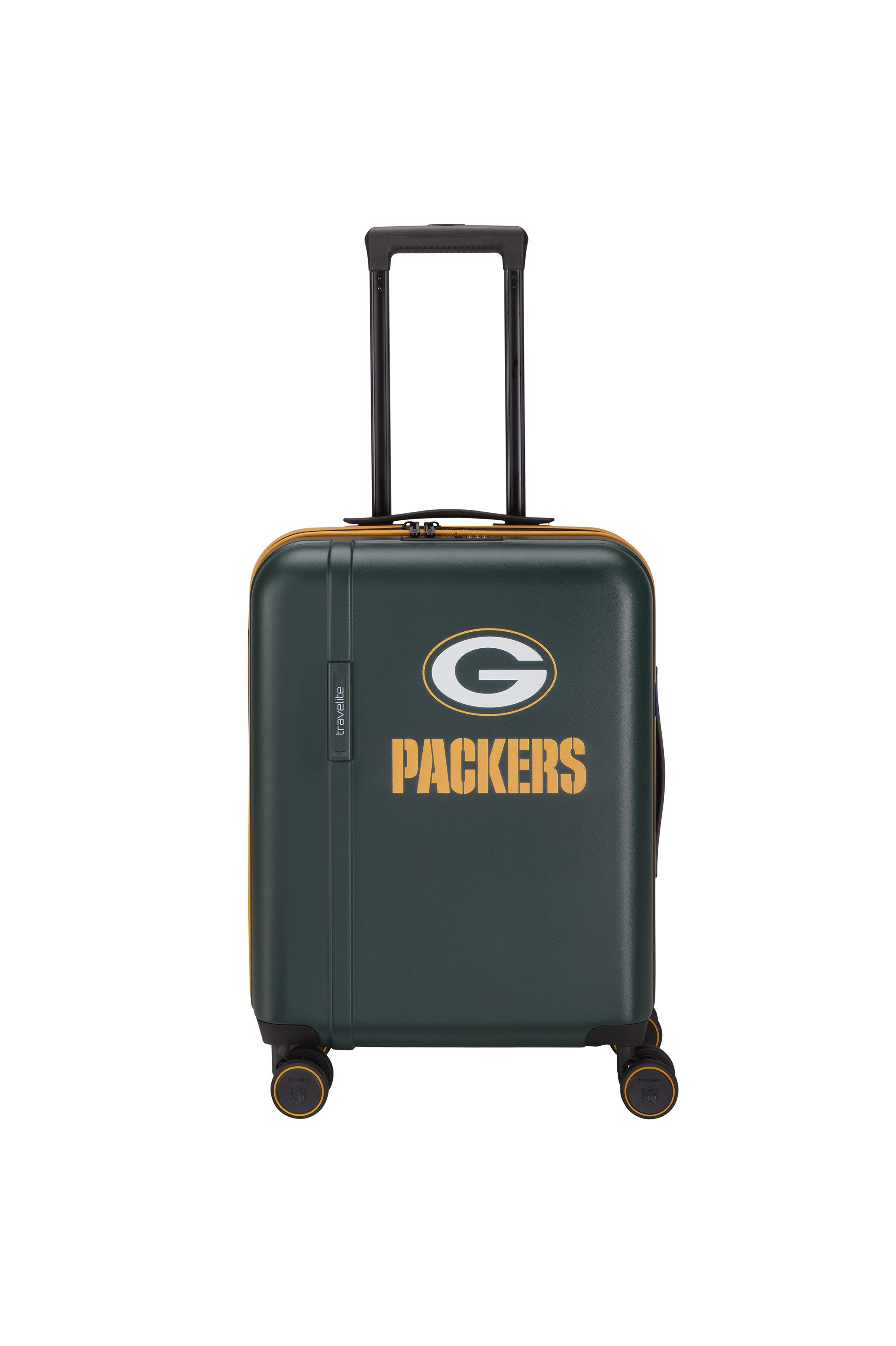 travelite Trolley travelite x NFL Koffer Hartschale, 4 Rollen, Unisex Koffer, TSA-Schloss, 4 Doppelrollen, offizielles NFL-Teamdesign