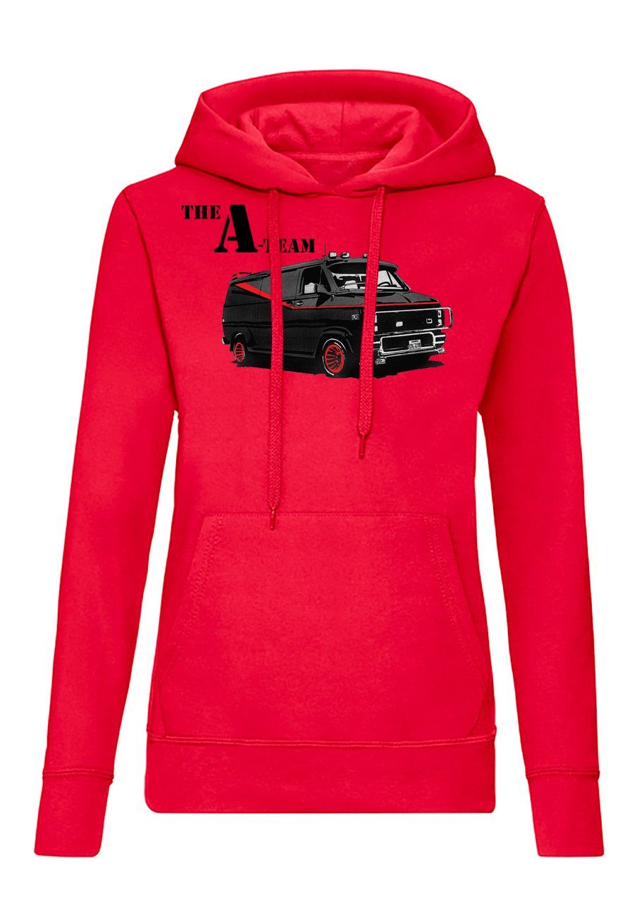 Blondie & Brownie Hoodie Damen A Team Van Murdock TV Serie Hannibal Mr.T Damen Hoodie A Team Van TV Serie Frontprint Kapuze Casual Fit