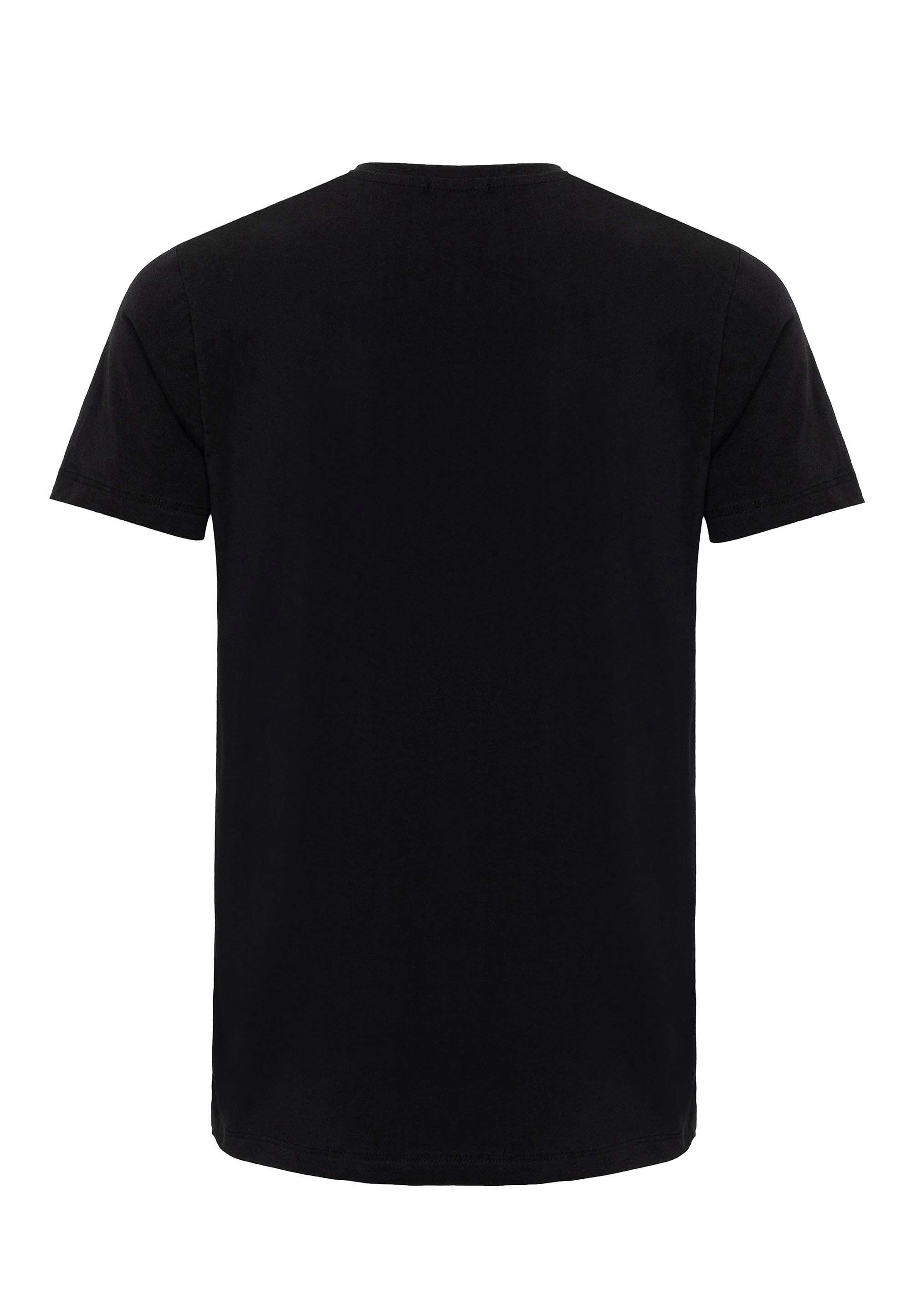 T-Shirt RedBridge schwarz großer Brusttasche Thornton mit