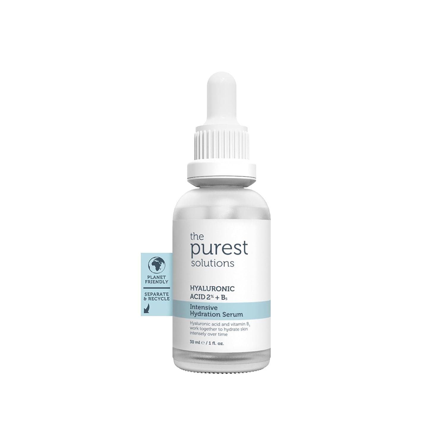 The Purest Solutions Gesichtsserum Serum Hyaluronsäure 2%+B5-Feuchtigkeitsspendende Anti-Aging