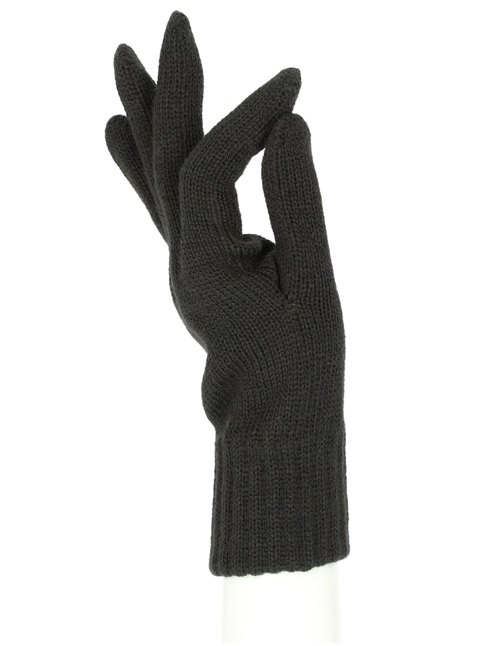 halsüberkopf Accessoires Strickhandschuhe Strickhandschuh Herren Strickhandschuhe anthrazit