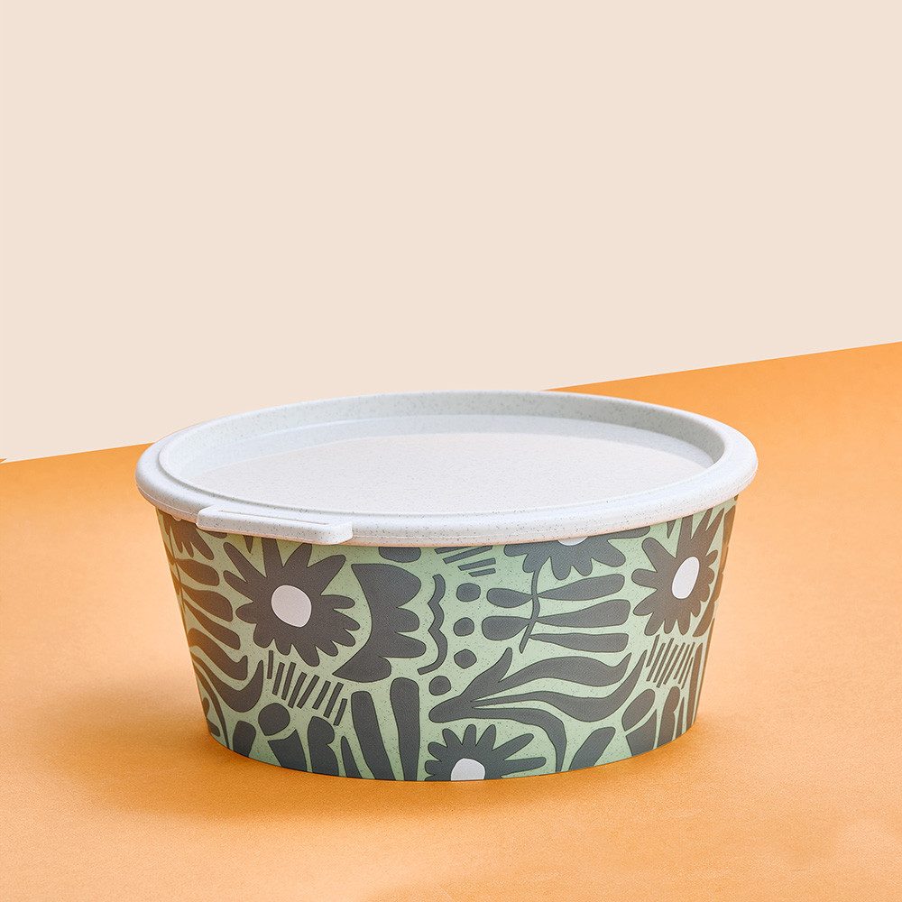 KOZIOL Aufbewahrungsschüssel BLOMSTER BOX 2,2 BLOOM Schale 2,2l mit Deckel, Kunststoff, (1-tlg)