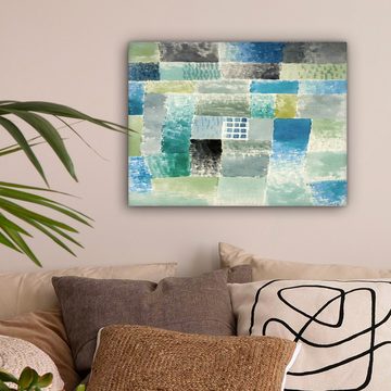 OneMillionCanvasses® Leinwandbild Paul Klee - Kunst - Alte Meister - Blau, (1 St), Wandbild Leinwandbilder, Aufhängefertig, Wanddeko 40x30 cm