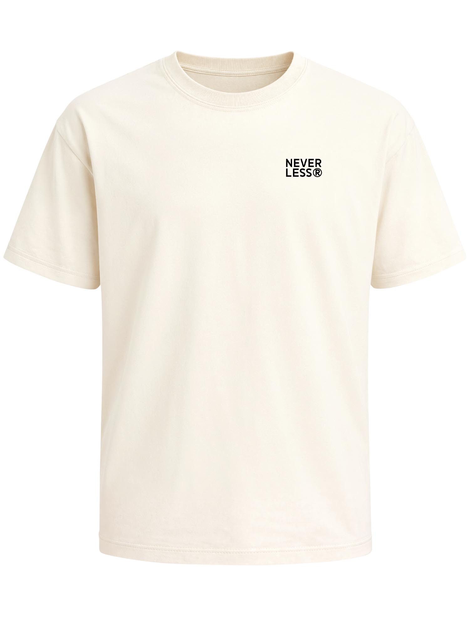 Neverless Oversize-Shirt Herren T-Shirt - Panda Bambus - Oversized Relaxed Fit Printshirt mit Print