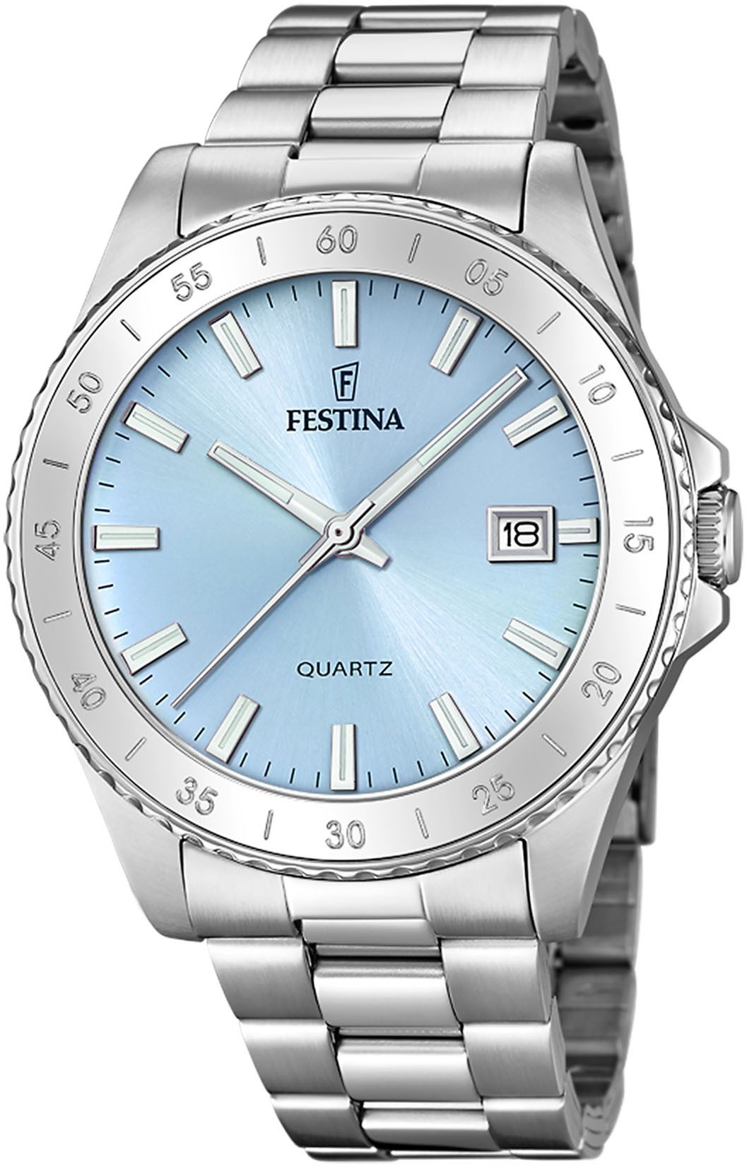 Festina Quarzuhr F20428/B, Armbanduhr, Damenuhr, Edelstahlarmband, günstig online kaufen