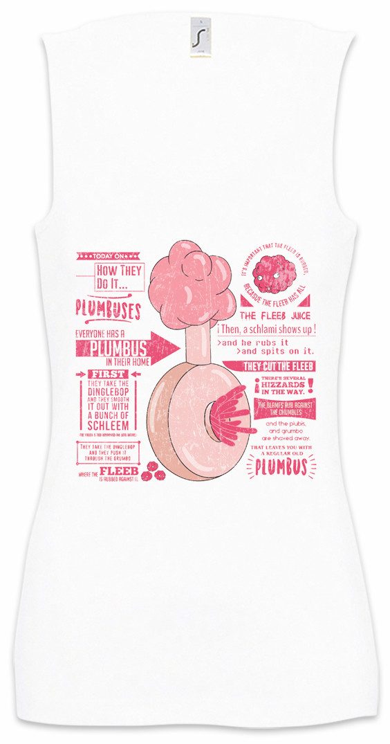 Urban Backwoods Tanktop Plumbus Ärmelloses Damen T-Shirt Now I'm A Rick Sanchez Beth Smith Adventures Morty TV Maschine