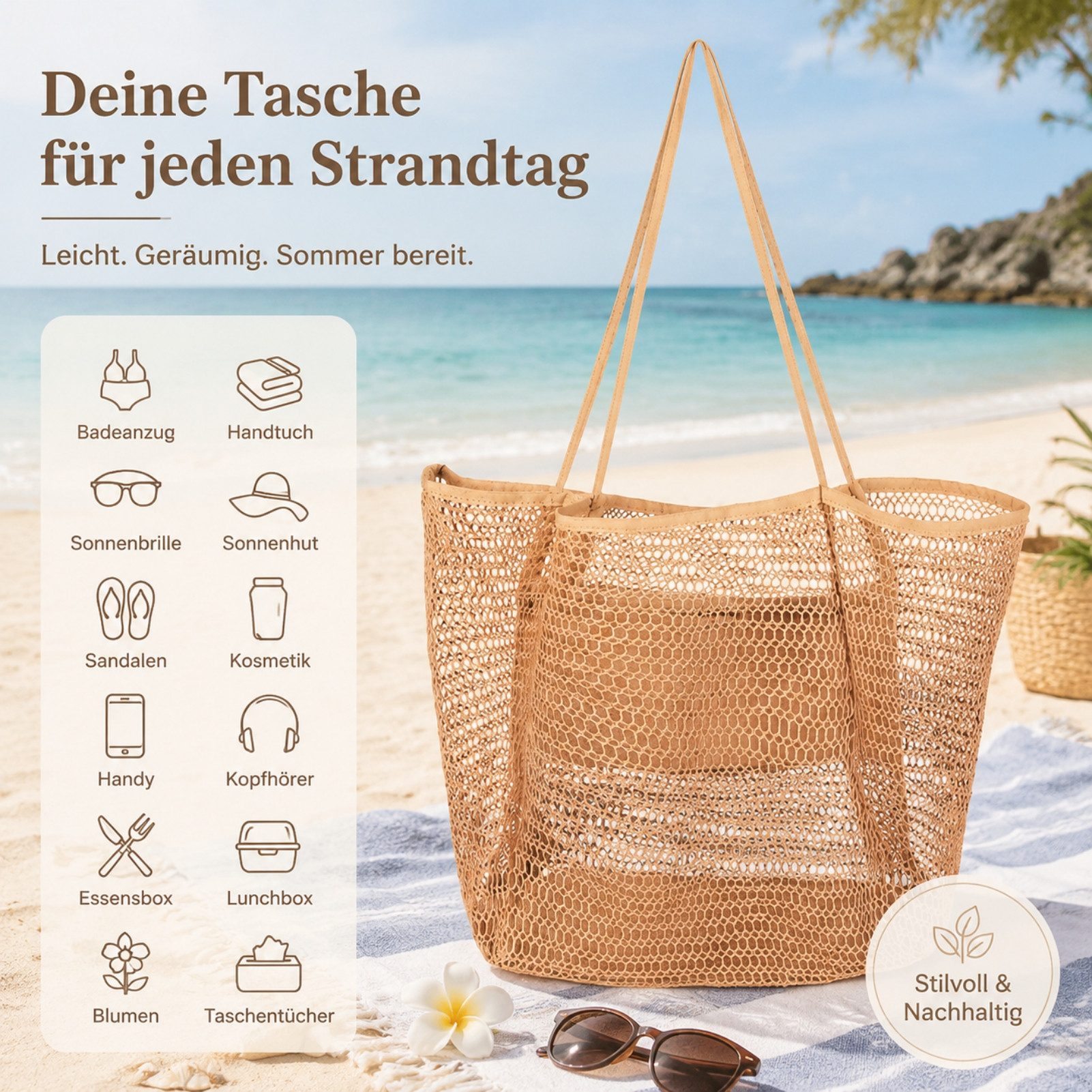 Jumpeak Strandtasche strandtasche damen,strandtasche xxl,tragetasche damen,tasche damen, handtasche damen,boho style,boho tasche,strand zubehör,4 Farbe
