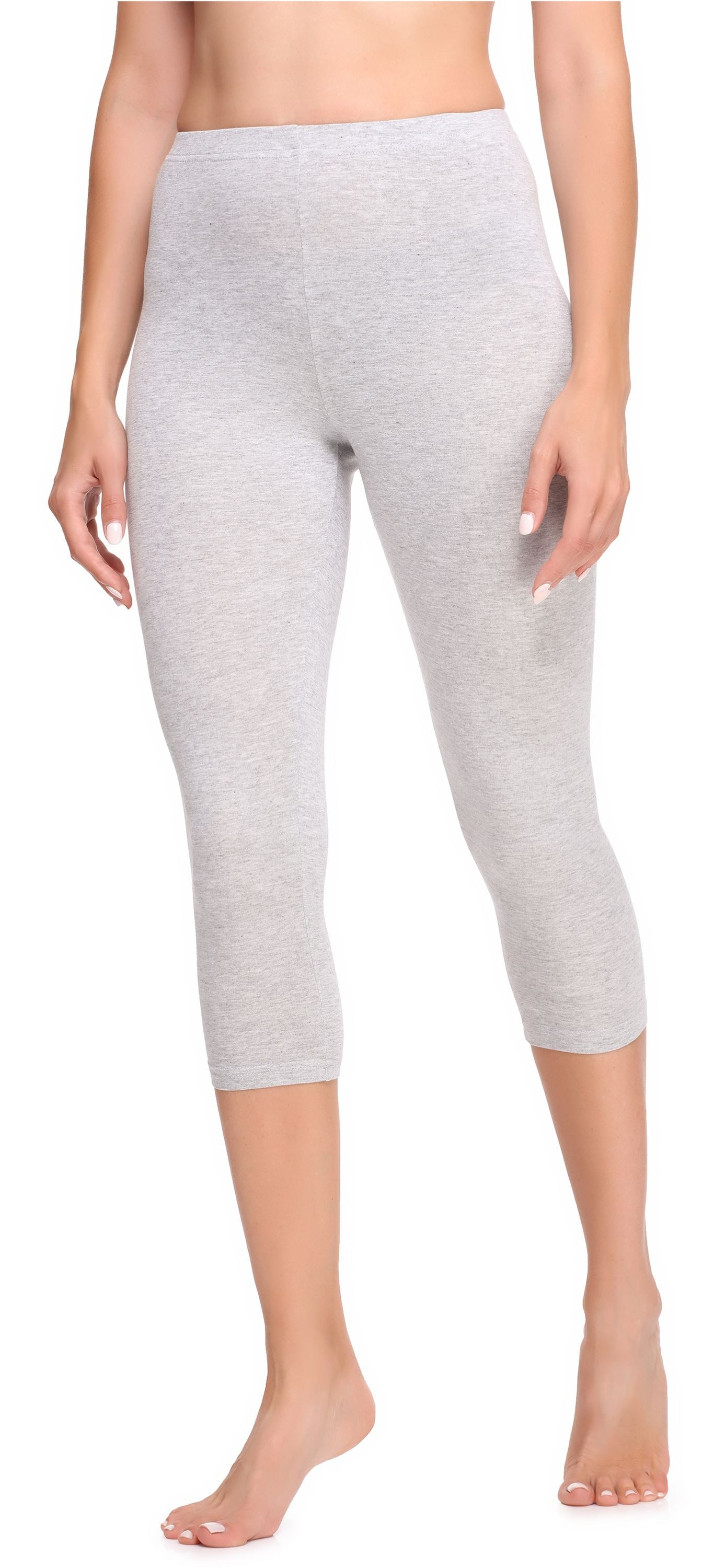 Ladeheid Leggings Damen Leggings 3/4 aus Viskose LA40-202 (1-tlg) elastischer Bund